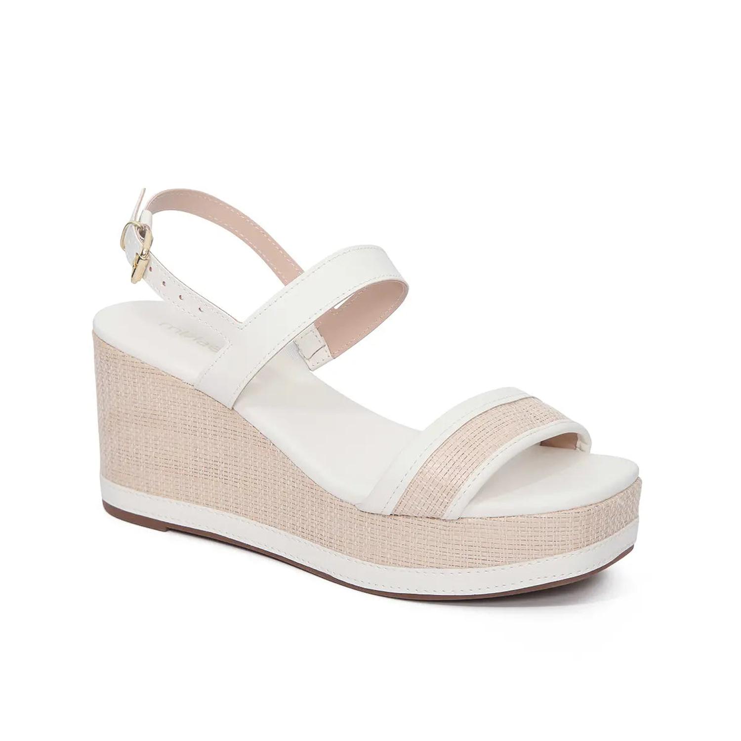 SANDALIA MUJER MIKAELA CASUAL BRANCO 20315-10 - 1