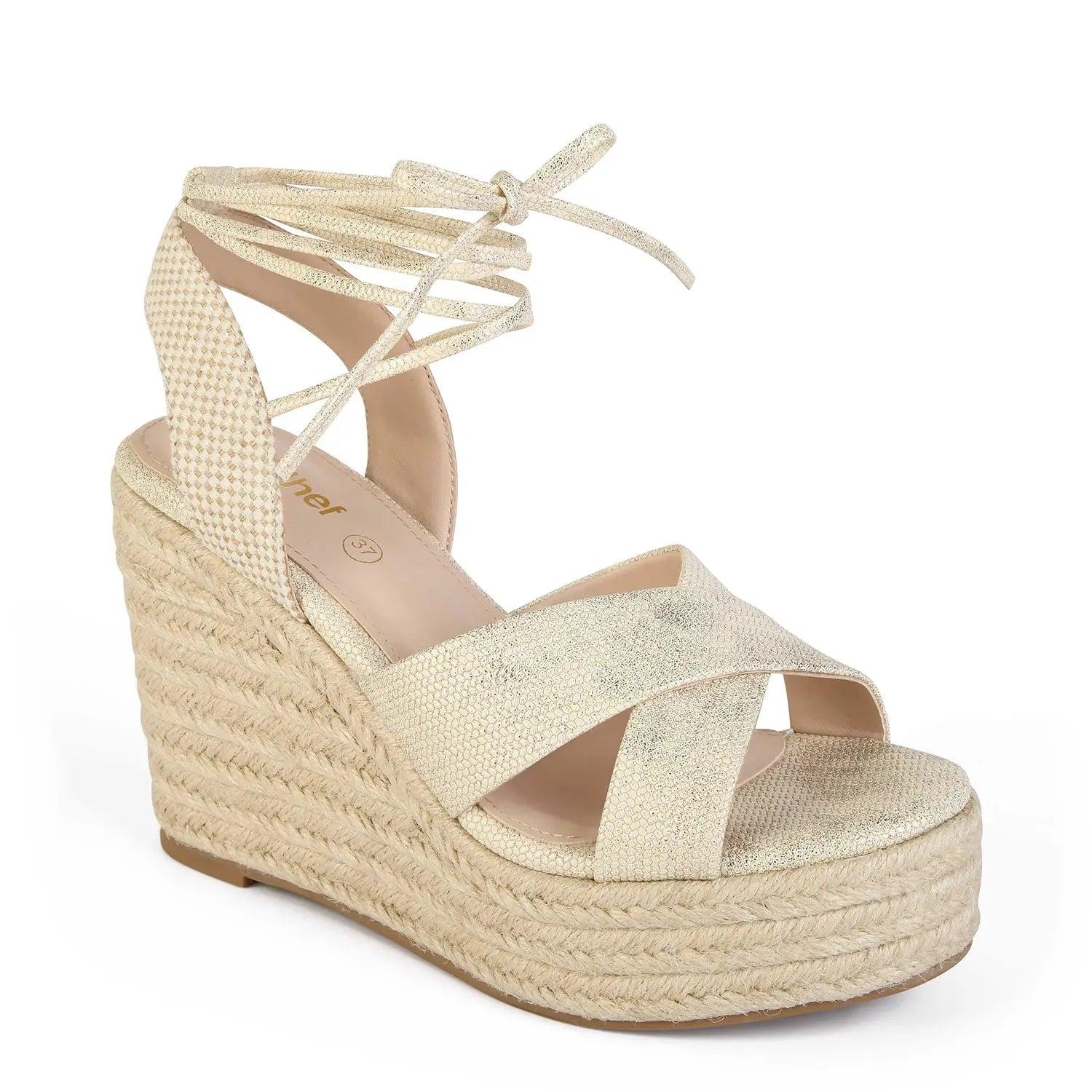 SANDALIA MUJER STHEF CASUAL DORADO 8049 - 1