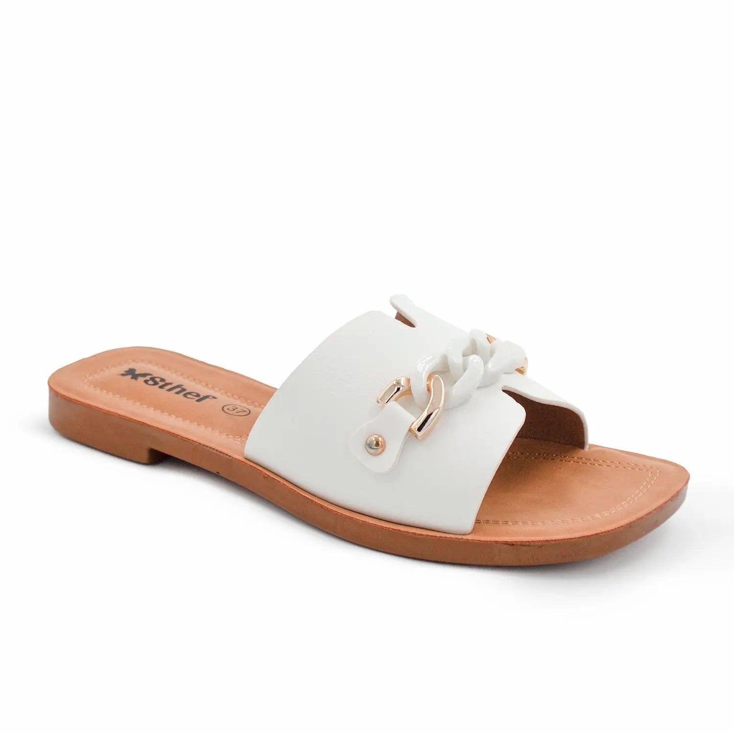 SANDALIA MUJER STHEF CASUAL BLANCO 7996 - 1