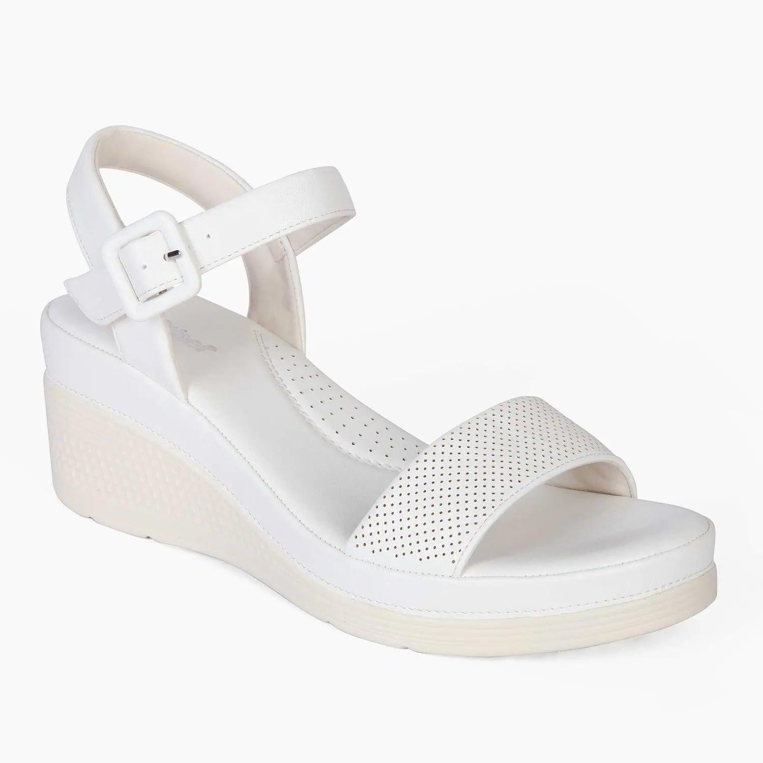 SANDALIA MUJER STHEF CASUAL BLANCO 8003 - 1