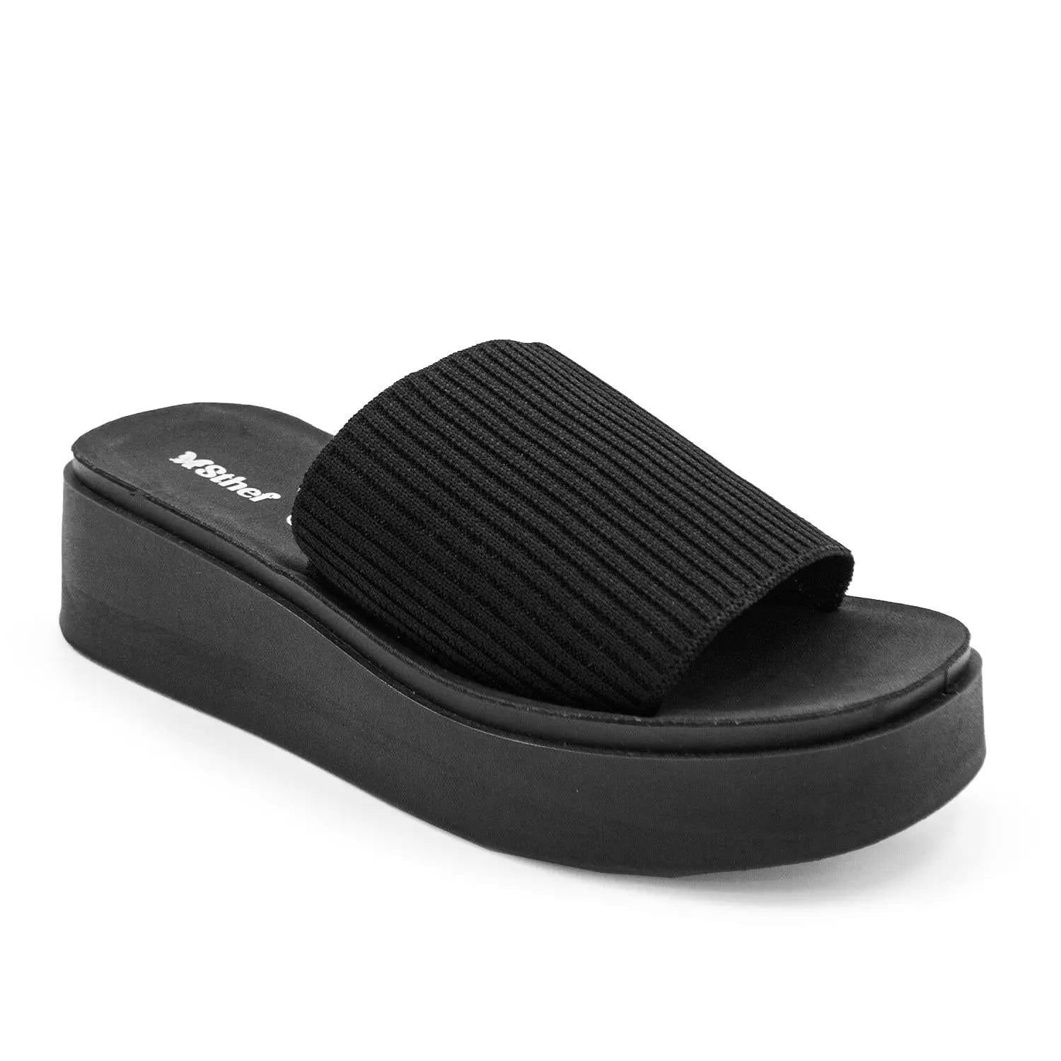 SANDALIA MUJER STHEF CASUAL NEGRO 7982 - 1