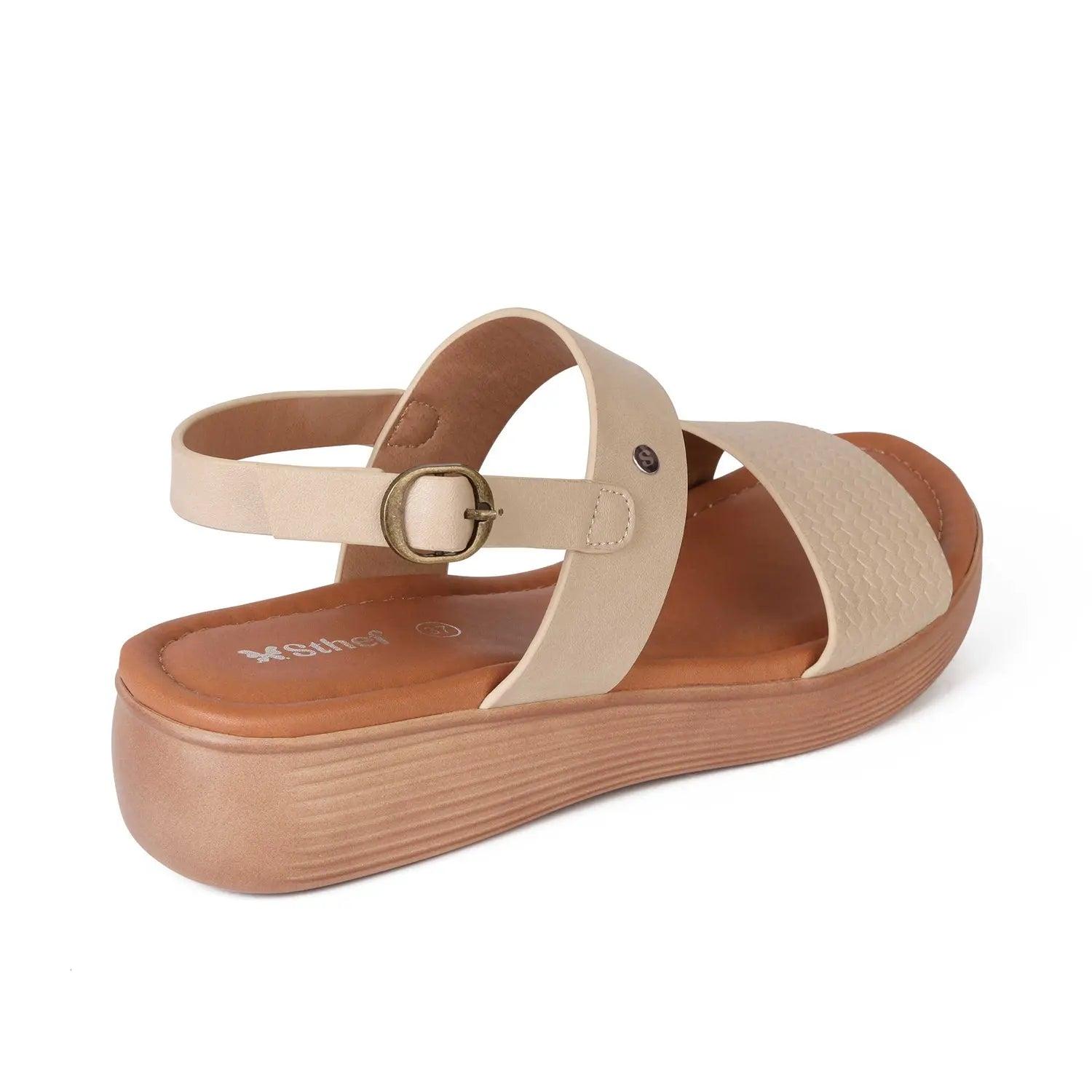 SANDALIA MUJER STHEF CASUAL BEIGE 8000 BEIGE 1121486 - 3