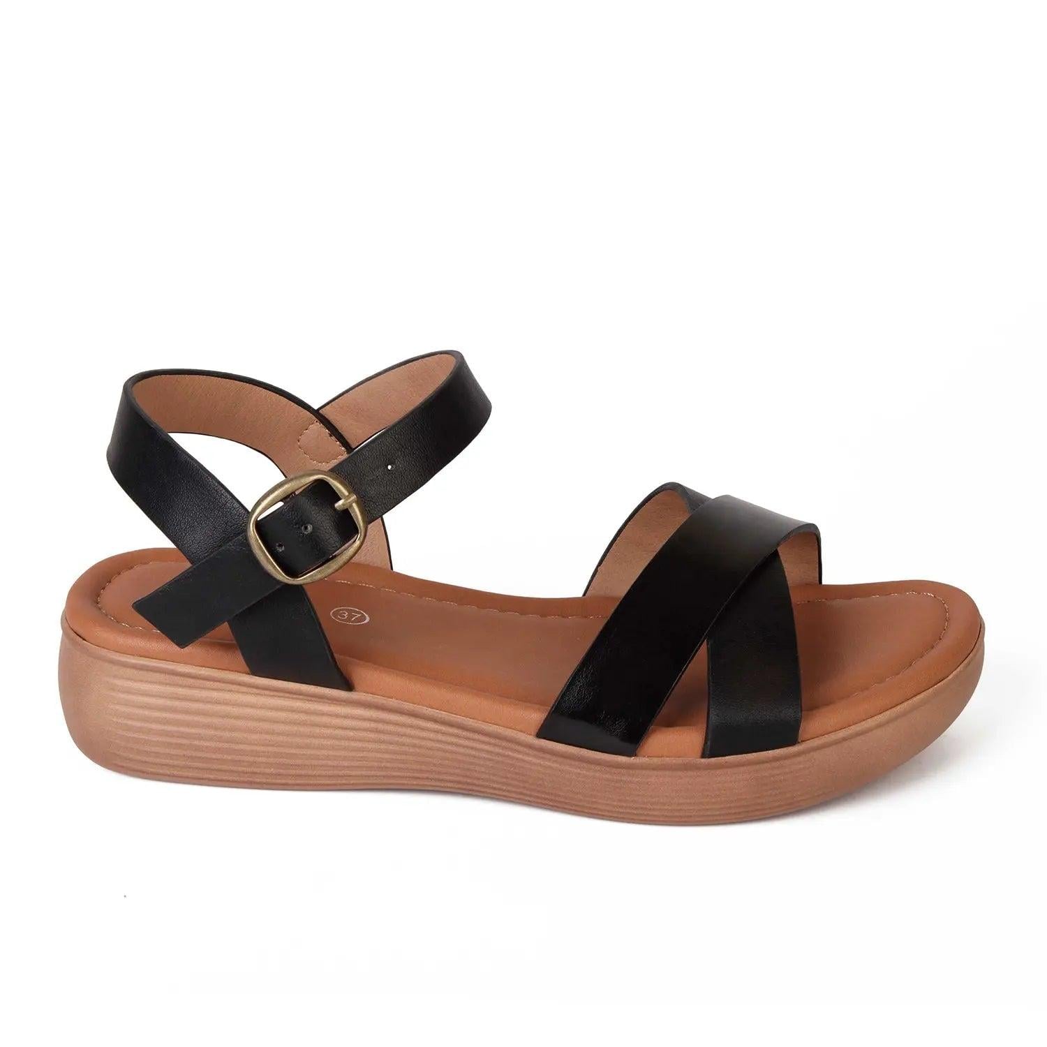 SANDALIA MUJER STHEF CASUAL NEGRO 7999 COLOR NEGRO - 1121481 - 2