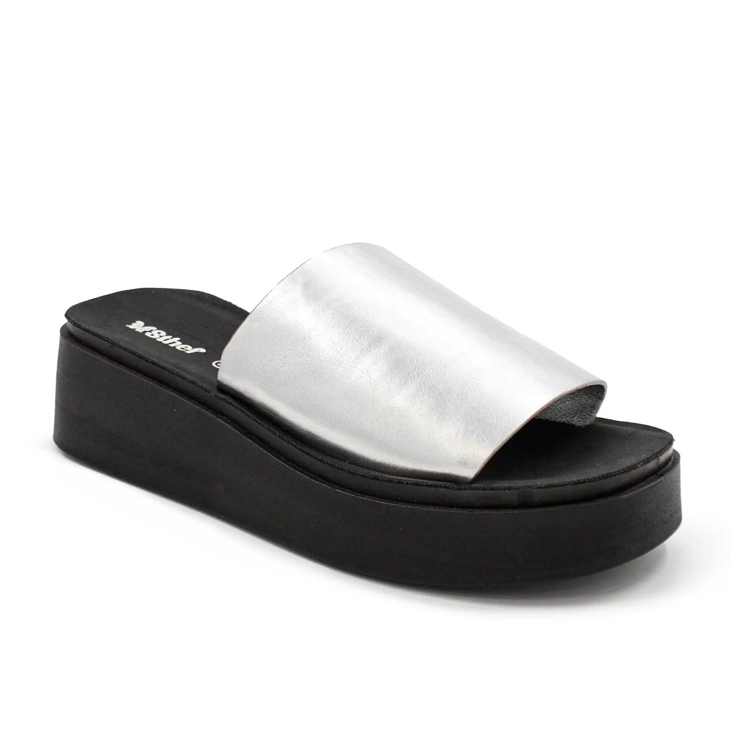 SANDALIA MUJER STHEF CASUAL PLATA 7983 - 1