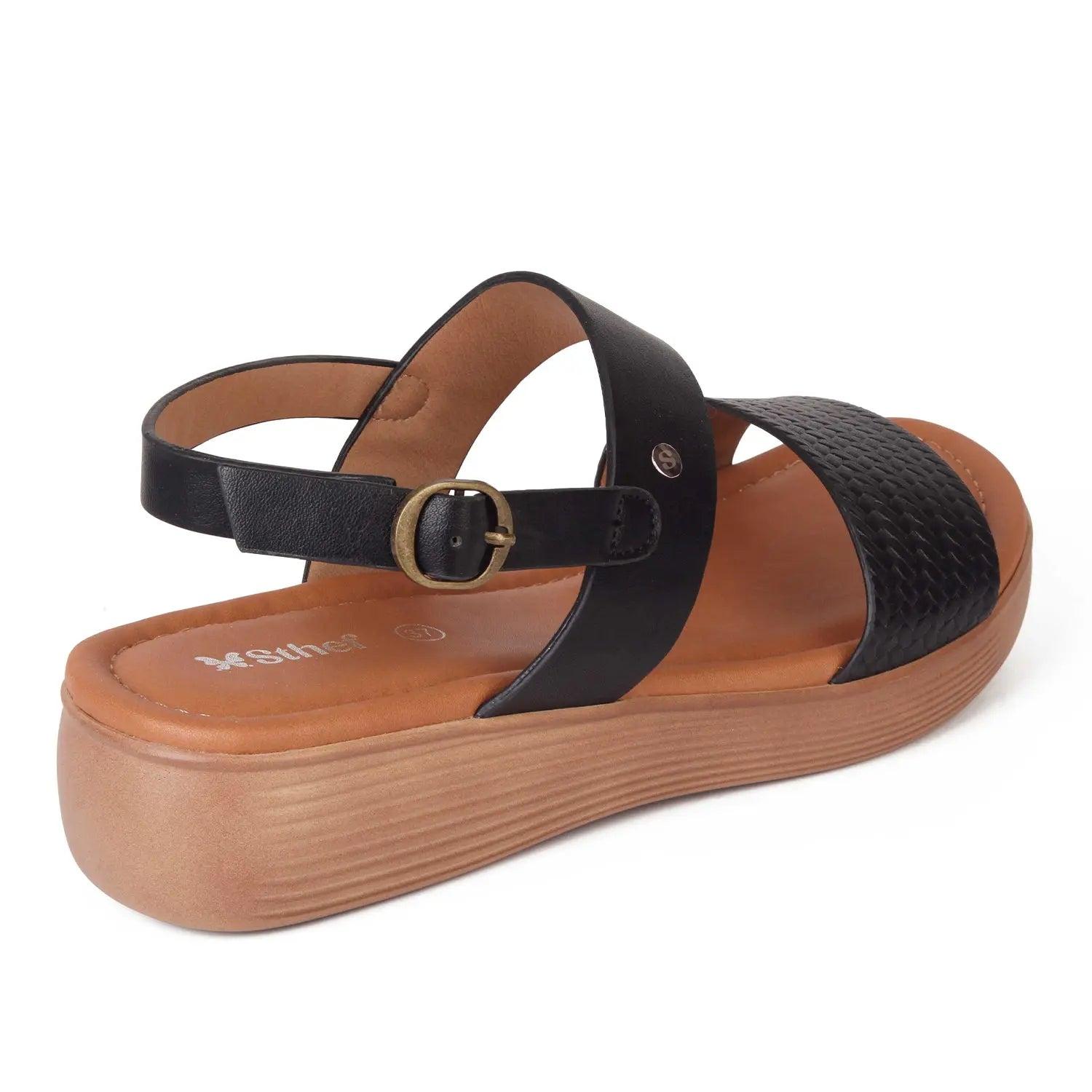 SANDALIA MUJER STHEF CASUAL NEGRO 8000 NEGRO 1121491 - 3