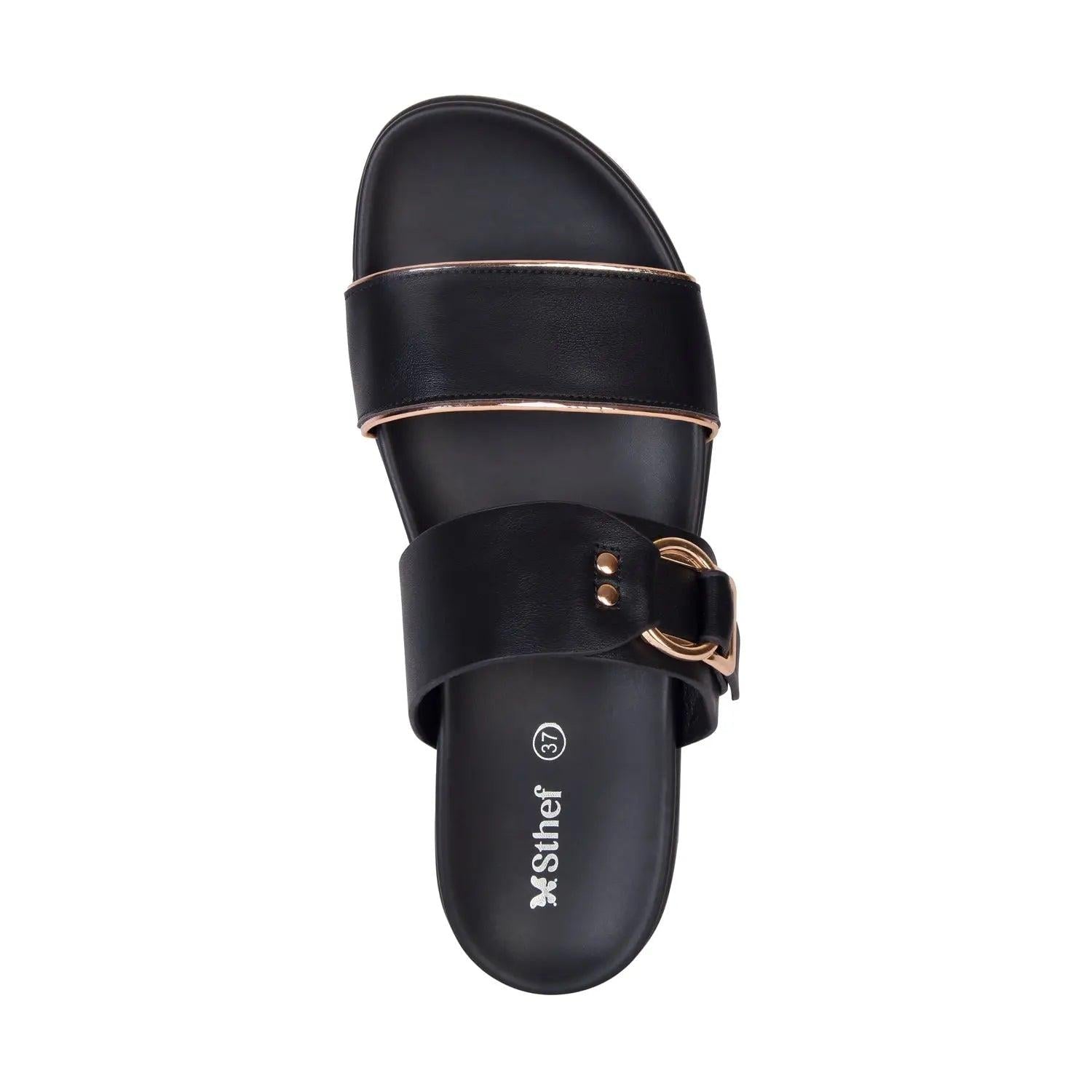 SANDALIA MUJER STHEF CASUAL NEGRO 7998 NEGRO 1121473 - 4