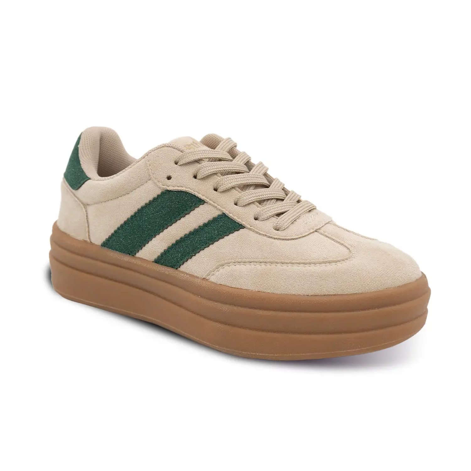 ZAPATILLA MUJER STHEF CASUAL BEIGE/VERDE 8145 VERDE 1136243 - 1