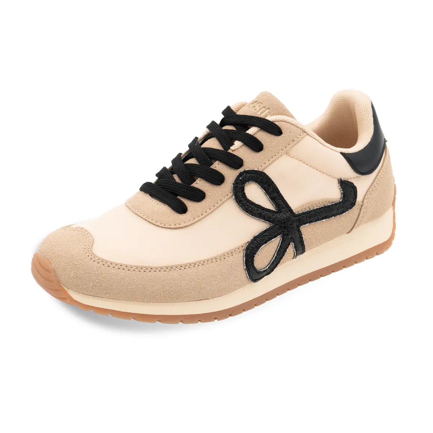 ZAPATILLA MUJER STHEF CASUAL BEIGE/NEGRO 8146 - 1