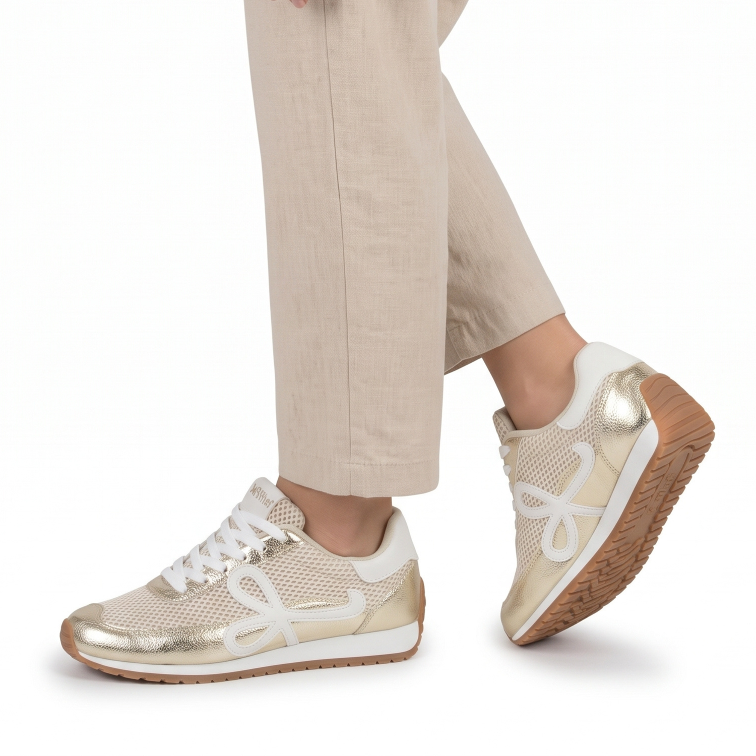 ZAPATILLA MUJER STHEF CASUAL DORADO 8146 DORADO 1137376 - 6