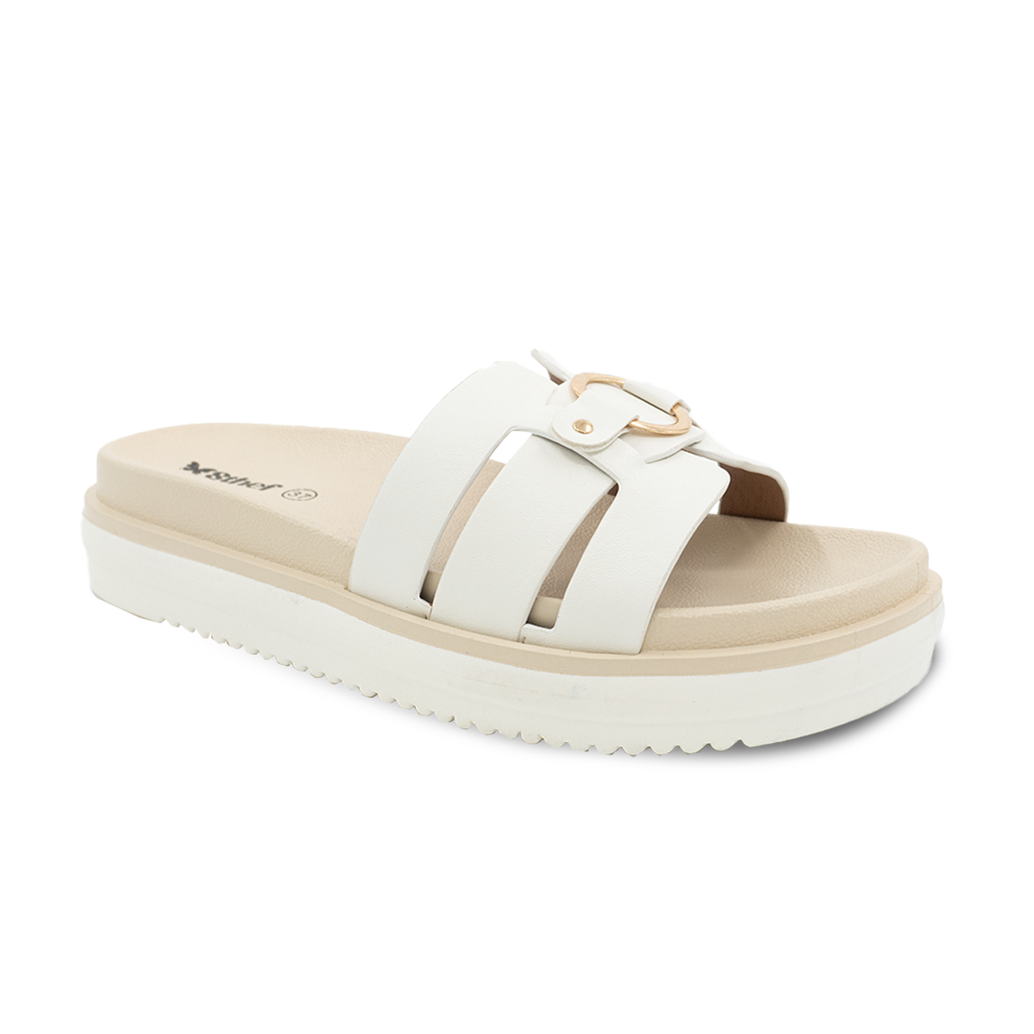 SANDALIA MUJER STHEF CASUAL BLANCO 8162 - 1