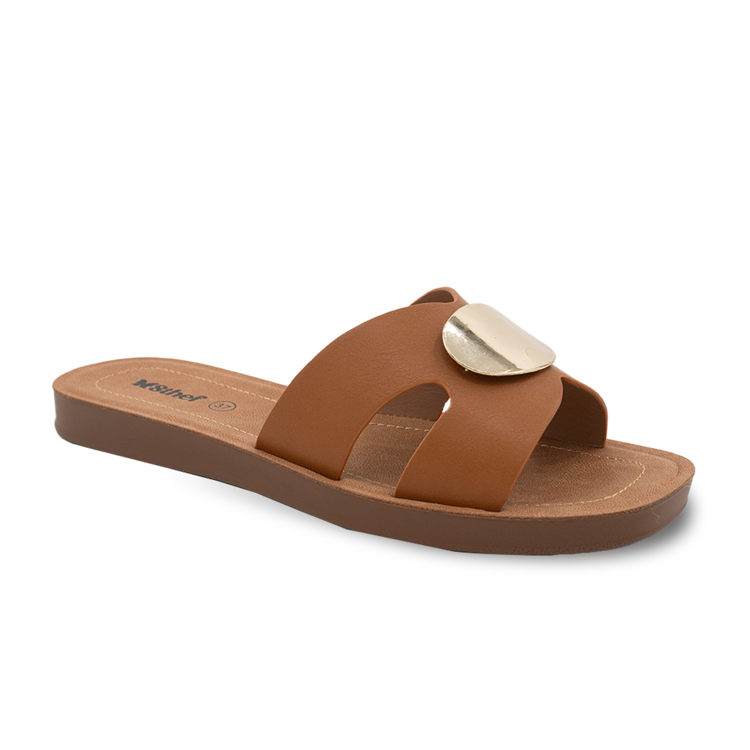 SANDALIA MUJER STHEF CASUAL MARRON 8165 - 1