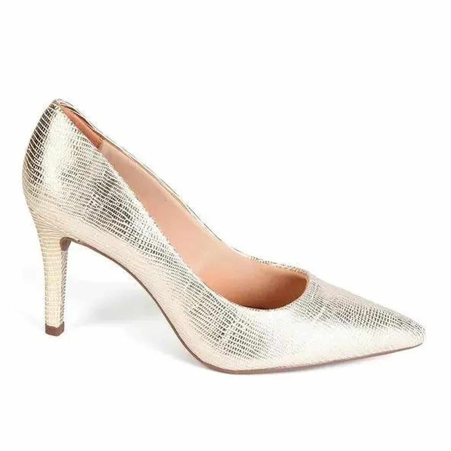 ZAPATO MUJER MIKAELA VESTIR METAL MANTEIGA 13560-01 - 1