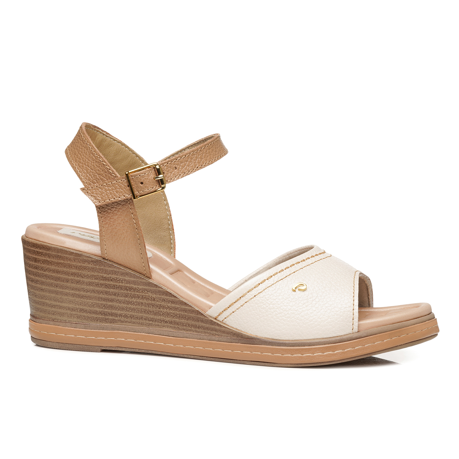 SANDALIA MUJER PEGADA CASUAL LINHO/CARAMELO 233952-02 - 1