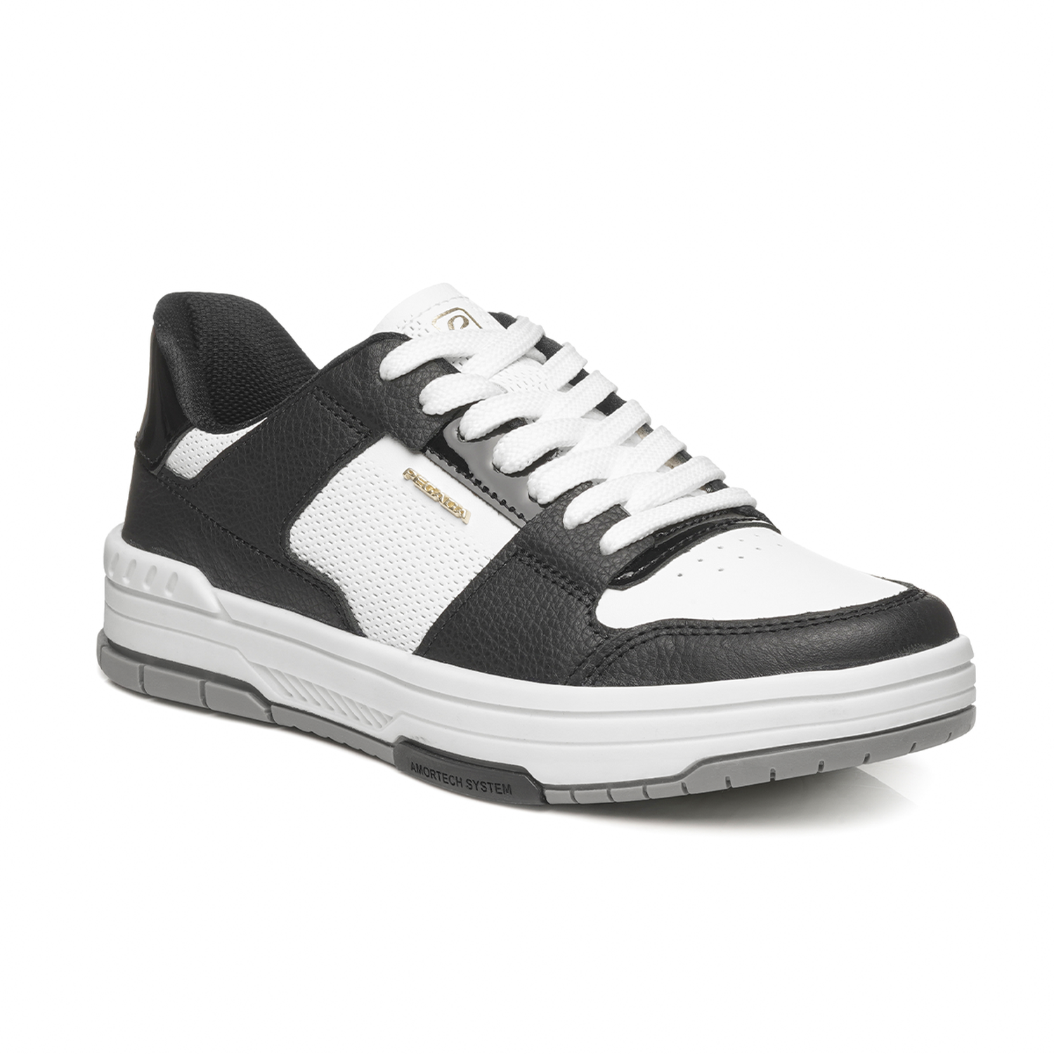 ZAPATILLA MUJER PEGADA CASUAL BRANCO/PRETO 212602-04 NEGRO 1135324 - 2
