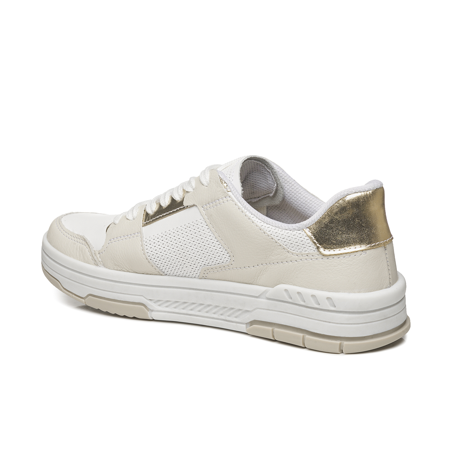 ZAPATILLA MUJER PEGADA CASUAL BRANCO/MILK/DOURADO 212602-02 BLANCO 1135319 - 3