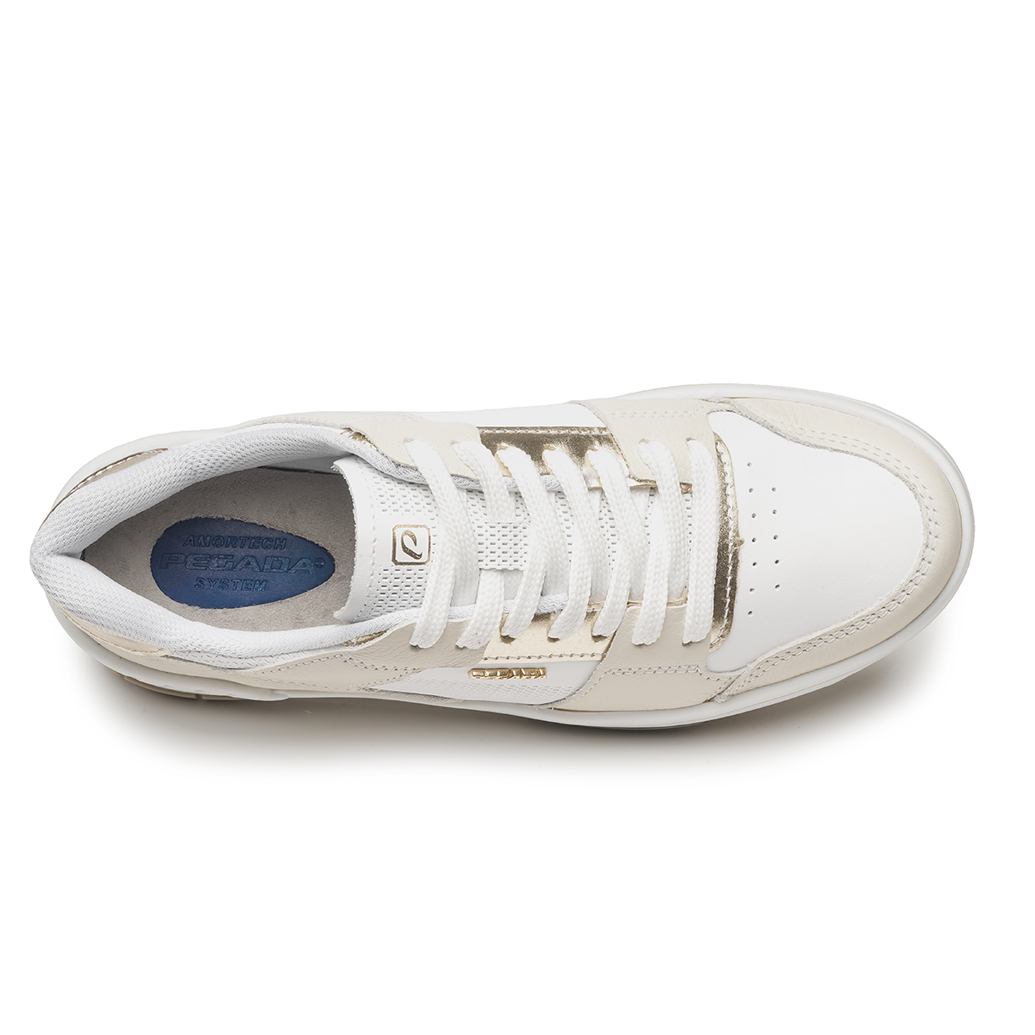 ZAPATILLA MUJER PEGADA CASUAL BRANCO/MILK/DOURADO 212602-02 BLANCO 1135319 - 4