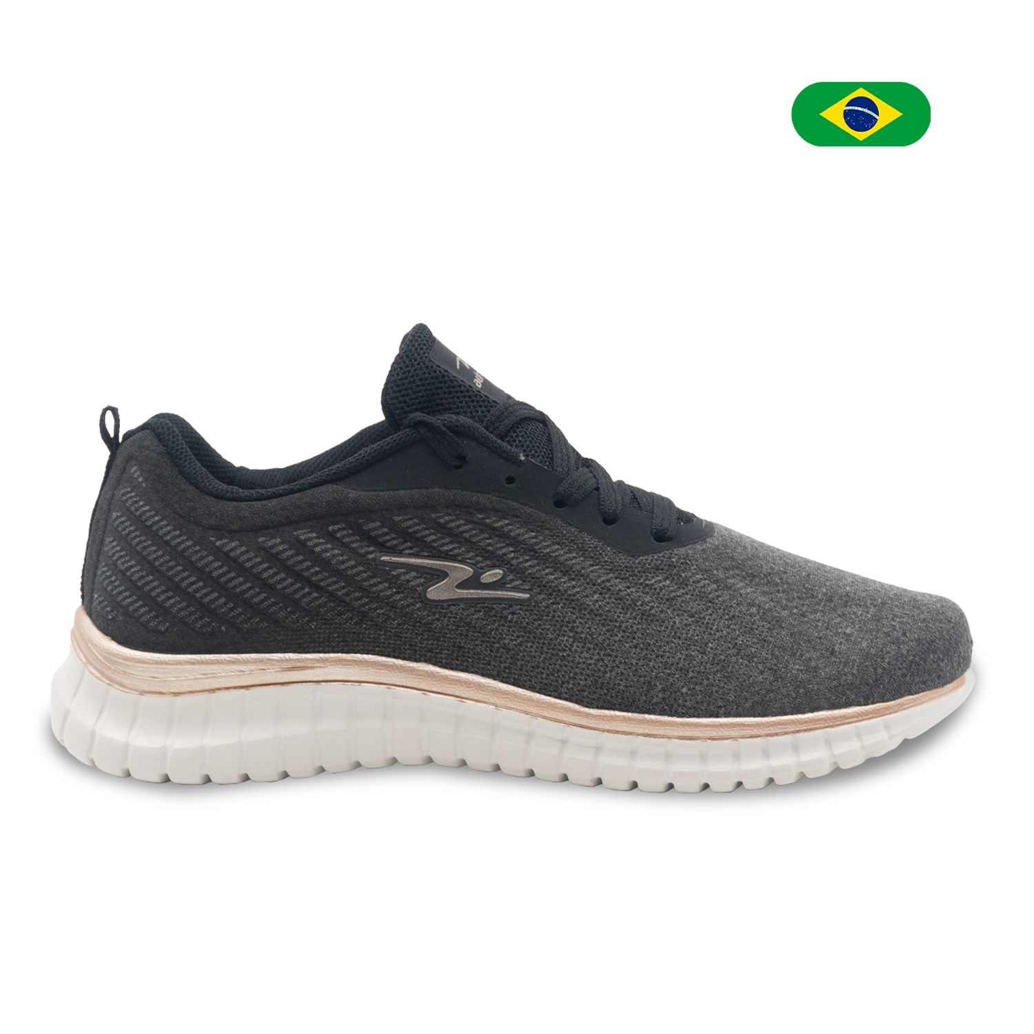 ZAPATILLA AD RUN PRETO/BRONZE 8614F NEGRO 1074103 - 2