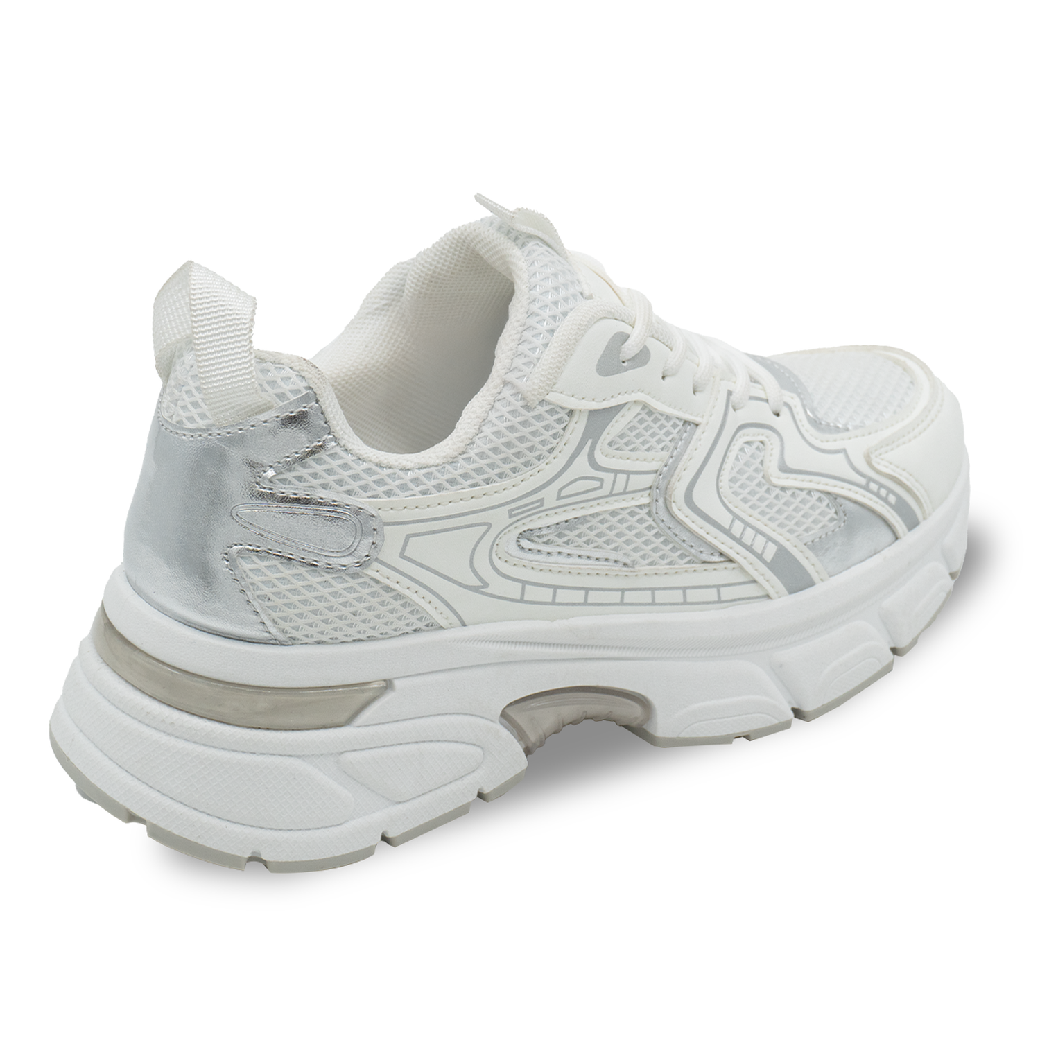 ZAPATILLA MUJER STHEF CASUAL BLANCO/PLATA 8264 BLANCO 1144084 - 3
