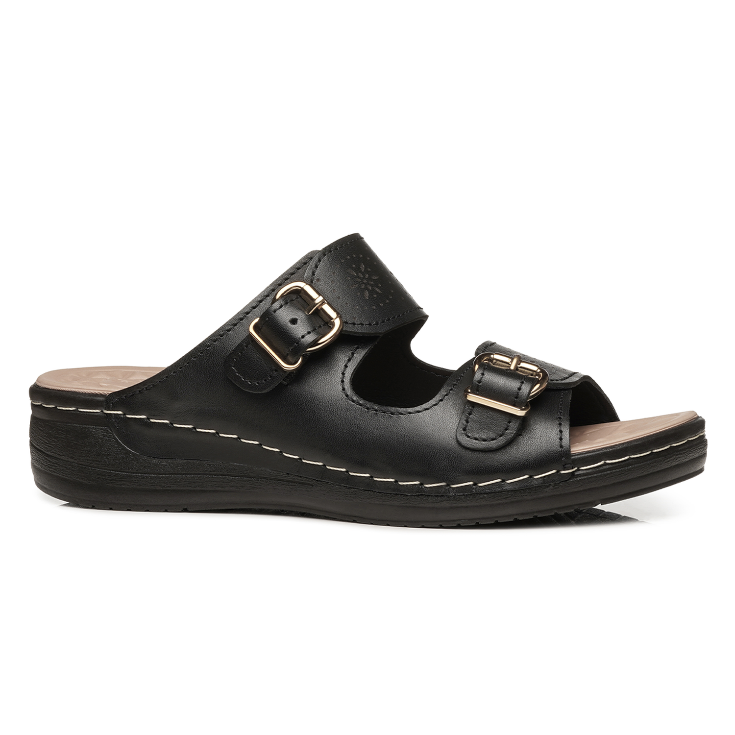 SANDALIA MUJER PEGADA CASUAL PRETO 233816-05 NEGRO 1144273 - 1