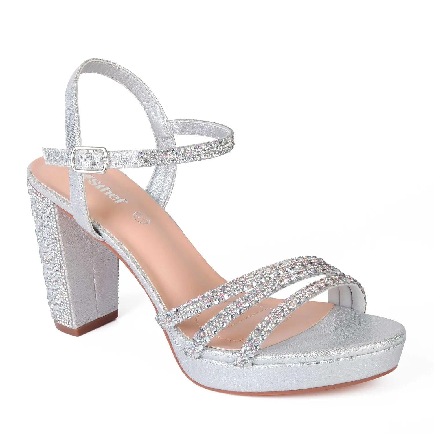 SANDALIA MUJER STHEF FIESTA PLATA 7994 - 1