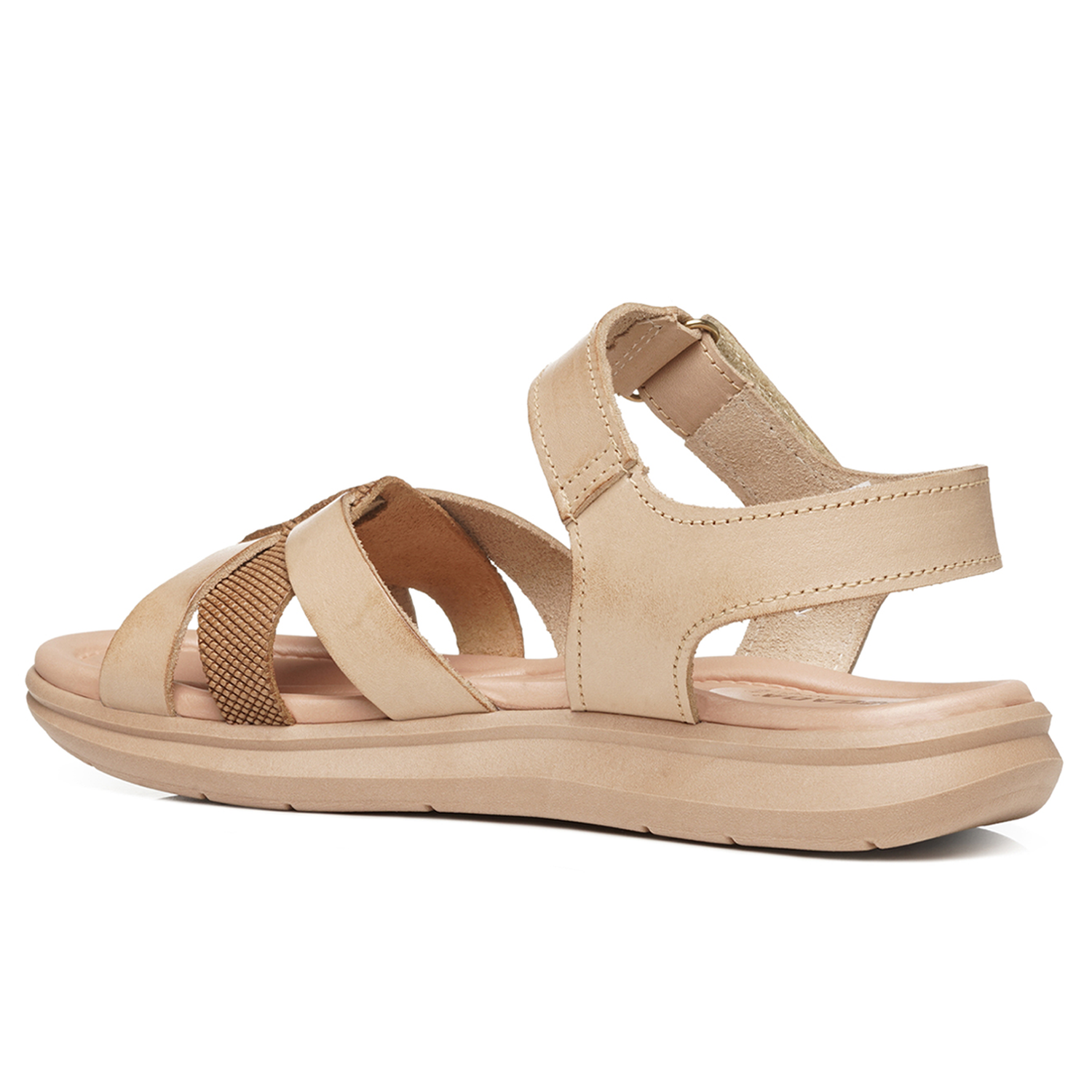 SANDALIA MUJER PEGADA CASUAL CREME/WHISKY 232818-01 BEIGE 1144241 - 2