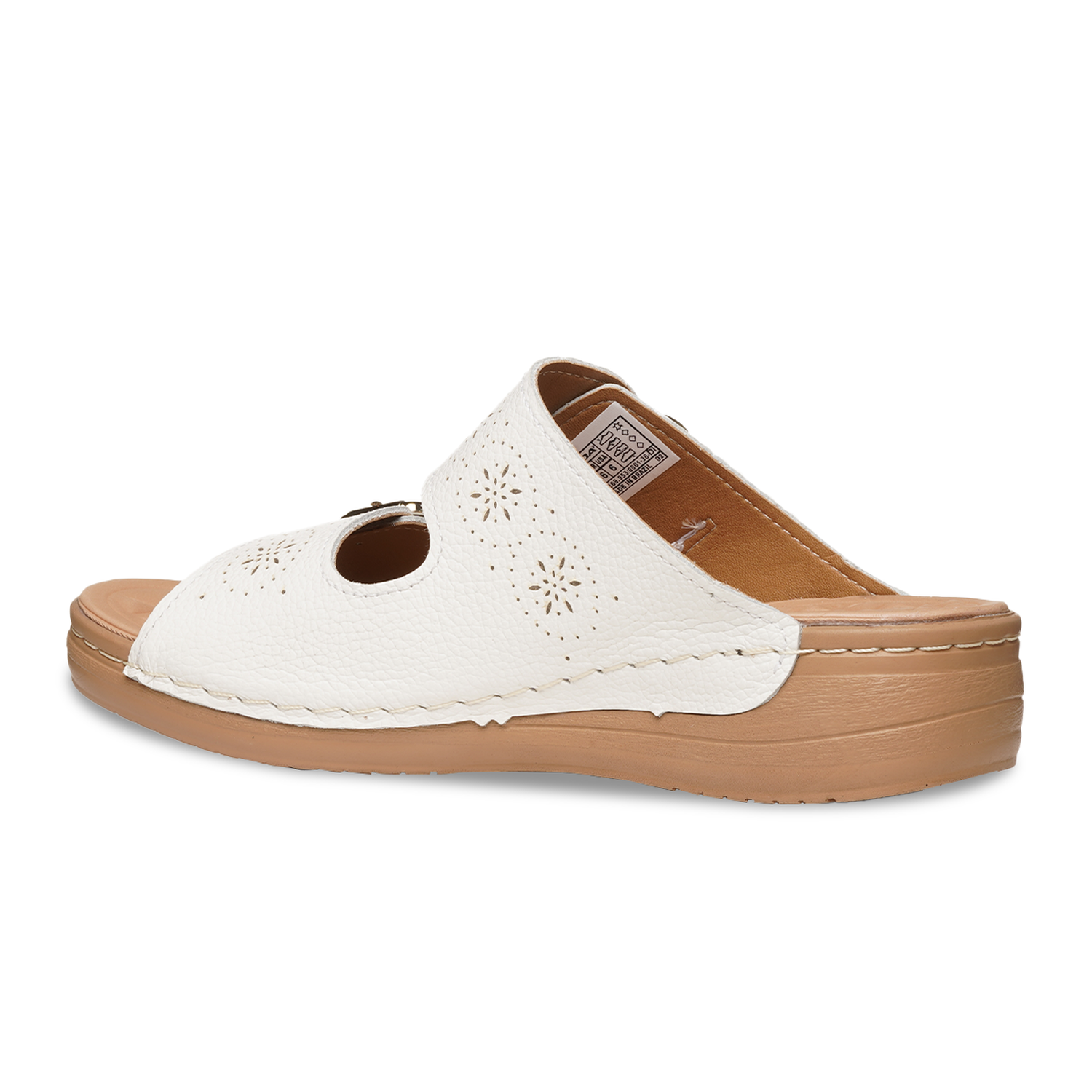 SANDALIA MUJER PEGADA CASUAL BRANCO 233816-01 BLANCO 1144267 - 3