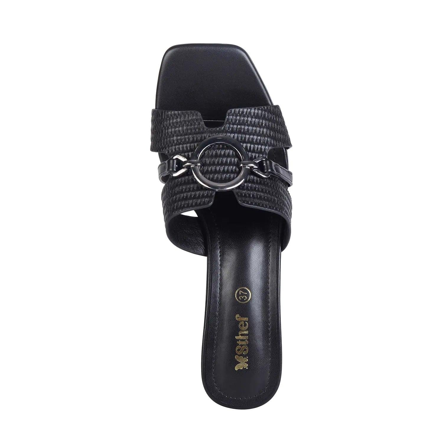 SANDALIA MUJER STHEF VESTIR NEGRO 8045 NEGRO 1123255 - 4
