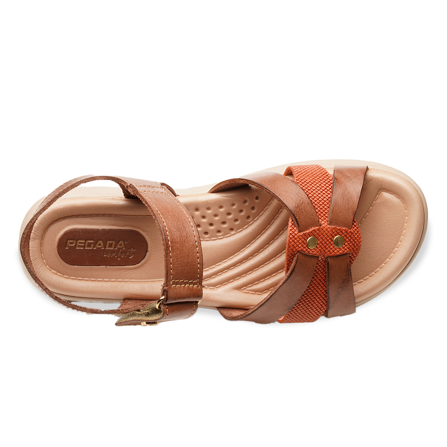 SANDALIA MUJER PEGADA CASUAL TERRACOTA 232818-04 MARRÓN 1144247 - 4