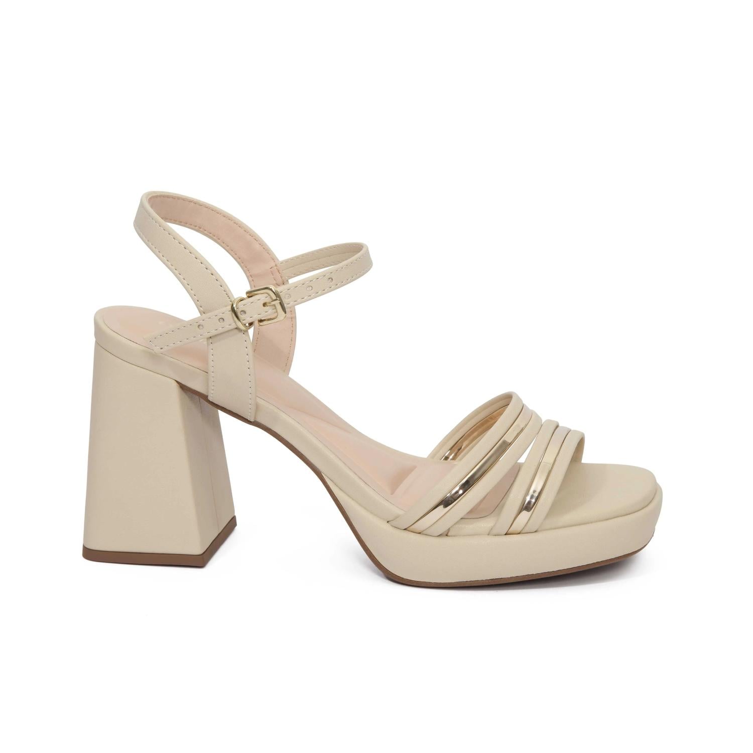 SANDALIA MUJER MIKAELA FIESTA CHAMPAGNE 20246-08 30590 BEIGE 1128410 - 3