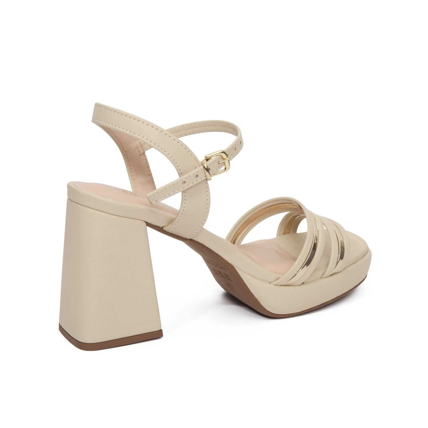 SANDALIA MUJER MIKAELA FIESTA CHAMPAGNE 20246-08 30590 BEIGE 1128410 - 4