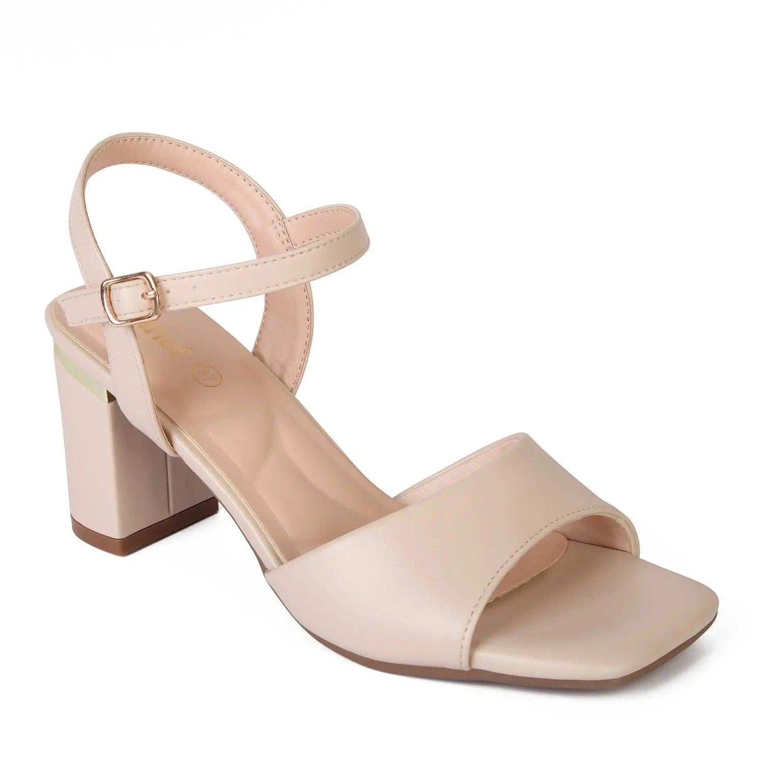 SANDALIA MUJER STHEF VESTIR BEIGE 8024 - 1