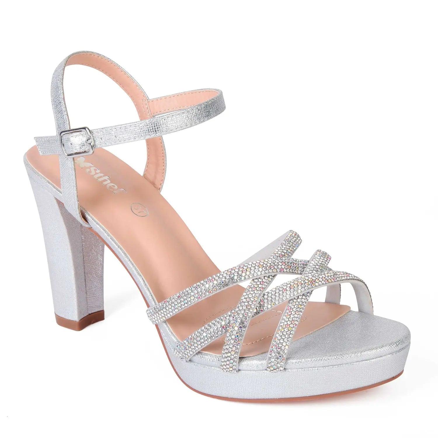 SANDALIA MUJER STHEF FIESTA PLATA 7992 - 1