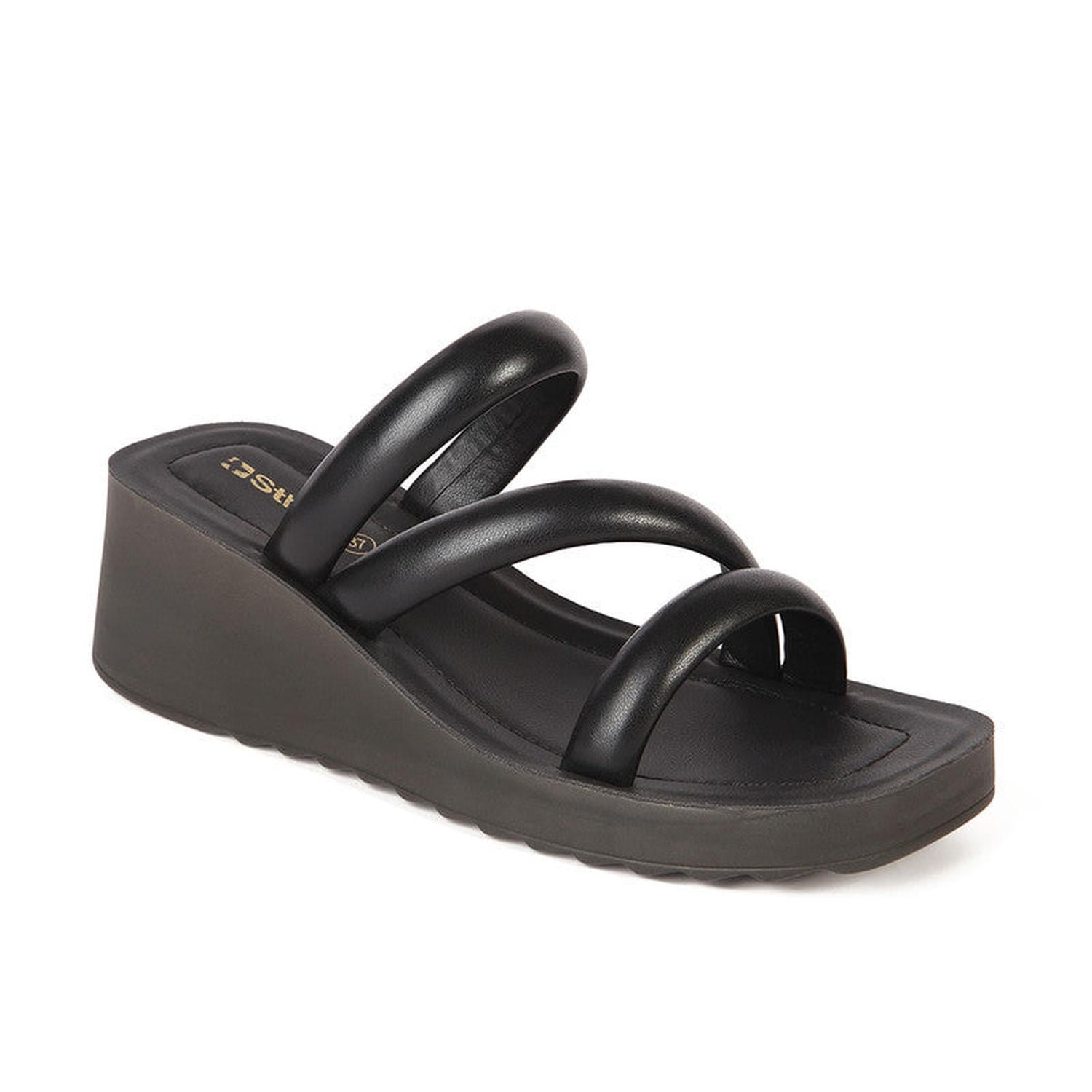SANDALIA MUJER STHEF CASUAL NEGRO 7843 - 1