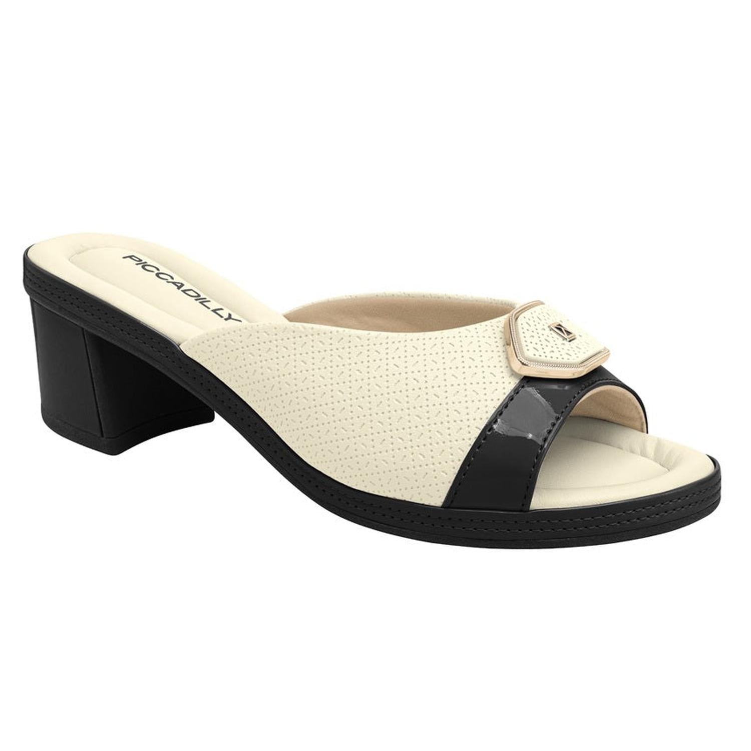 SANDALIA JOANETE MUJER PICCADILLY OFF WHITE/PRETO 56605700000005 - 1
