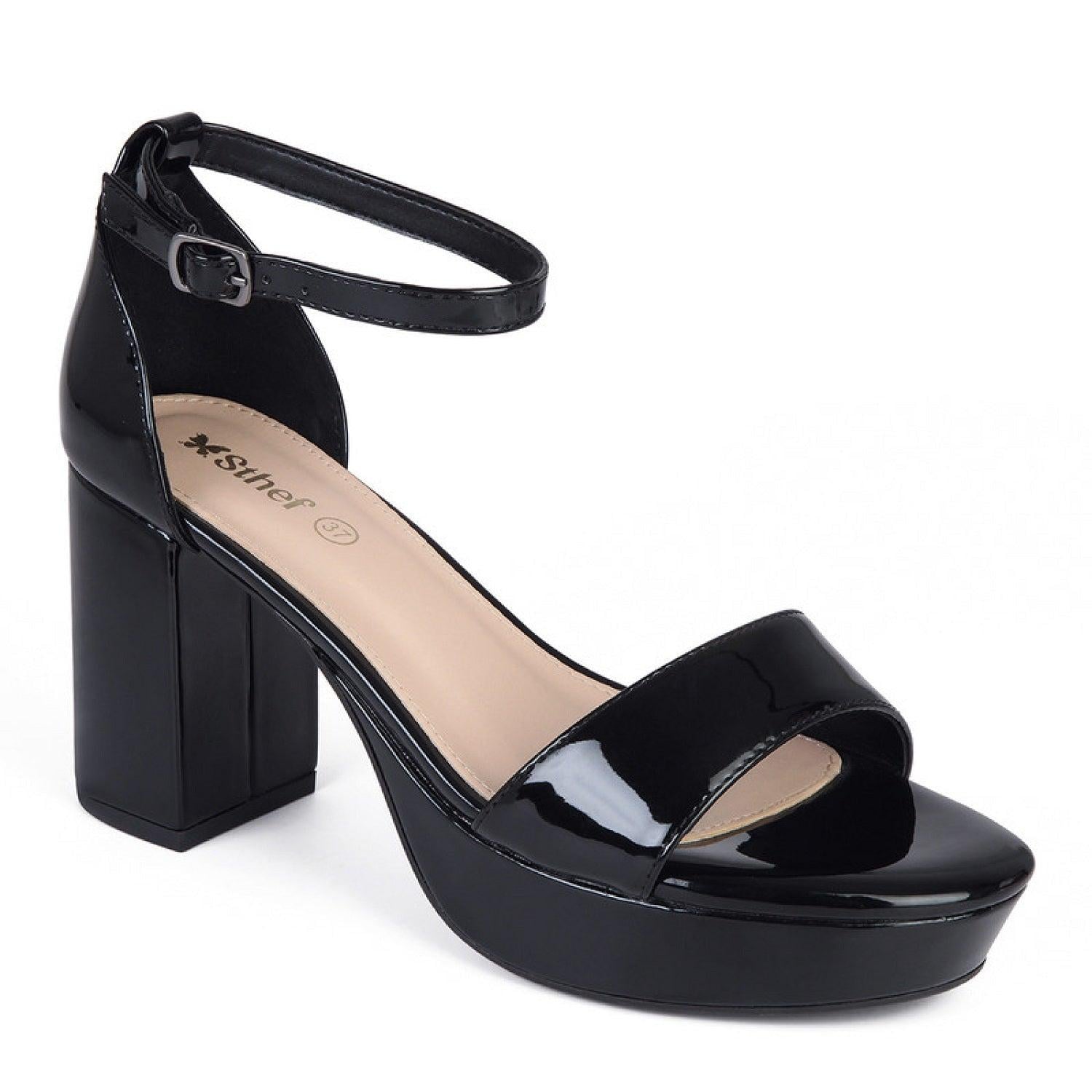 SANDALIA MUJER STHEF VESTIR NEGRO CHAROL 7906 NEGRO 1114690 - 1
