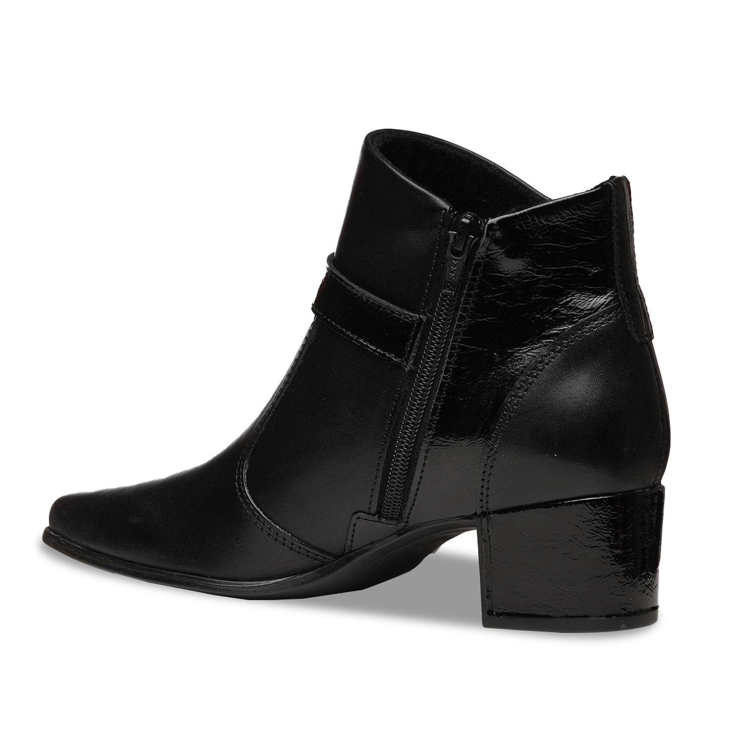 BOTIN MUJER PEGADA CUERO VESTIR PRETO 280902-04 COLOR 1135284 - 3