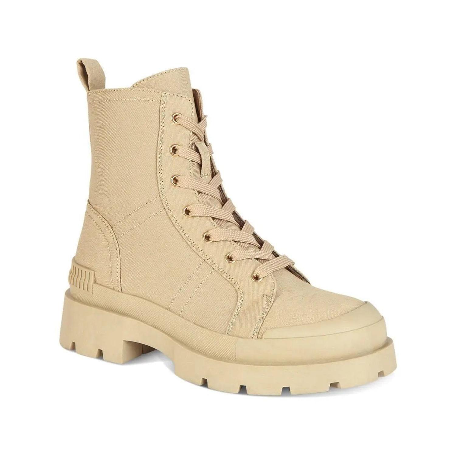 BOTINES COMBAT MUJER 7607 BEIGE-STHEF - 1