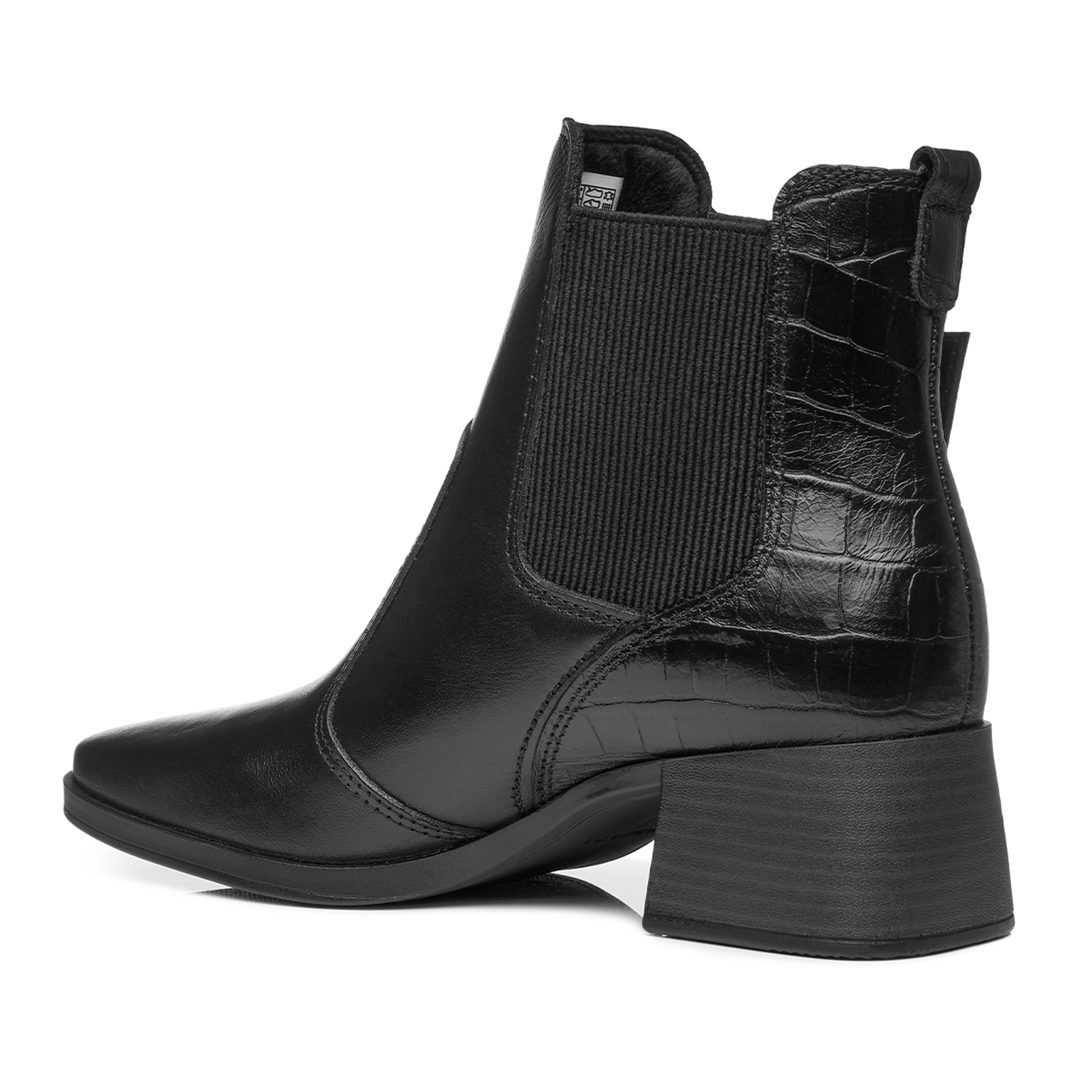 BOTIN MUJER PEGADA CUERO VESTIR PRETO 282351-05 COLOR 1135309 - 3