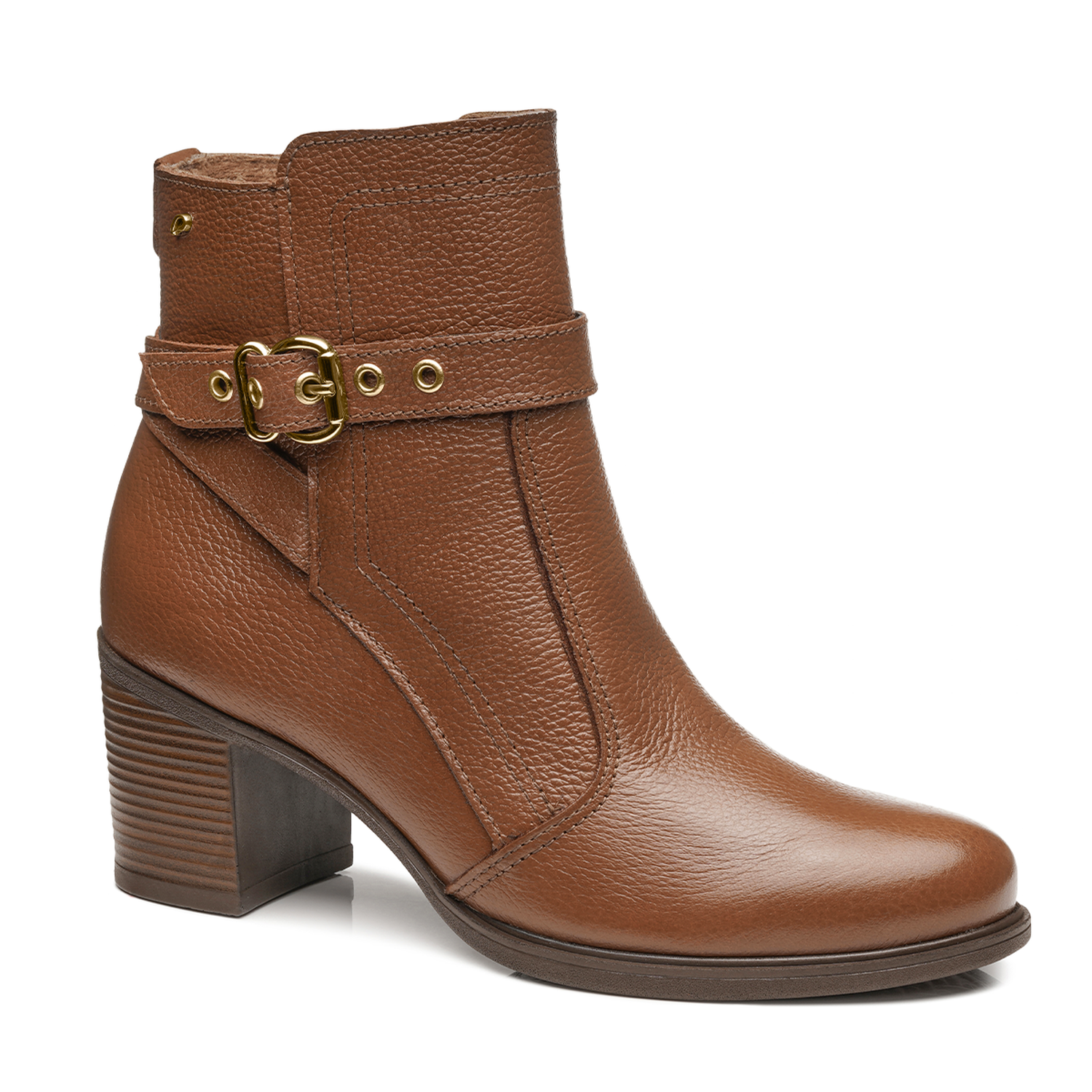 BOTIN MUJER PEGADA CUERO VESTIR PINHAO 280401-01 - 1