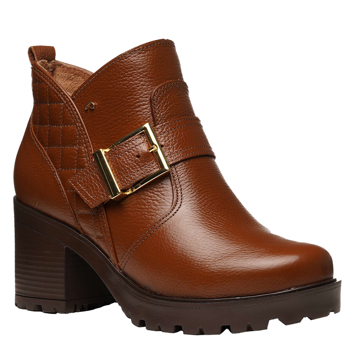 BOTIN MUJER PEGADA CUERO VESTIR TERRACOTA 282604-03 COLOR 1150922 - 1