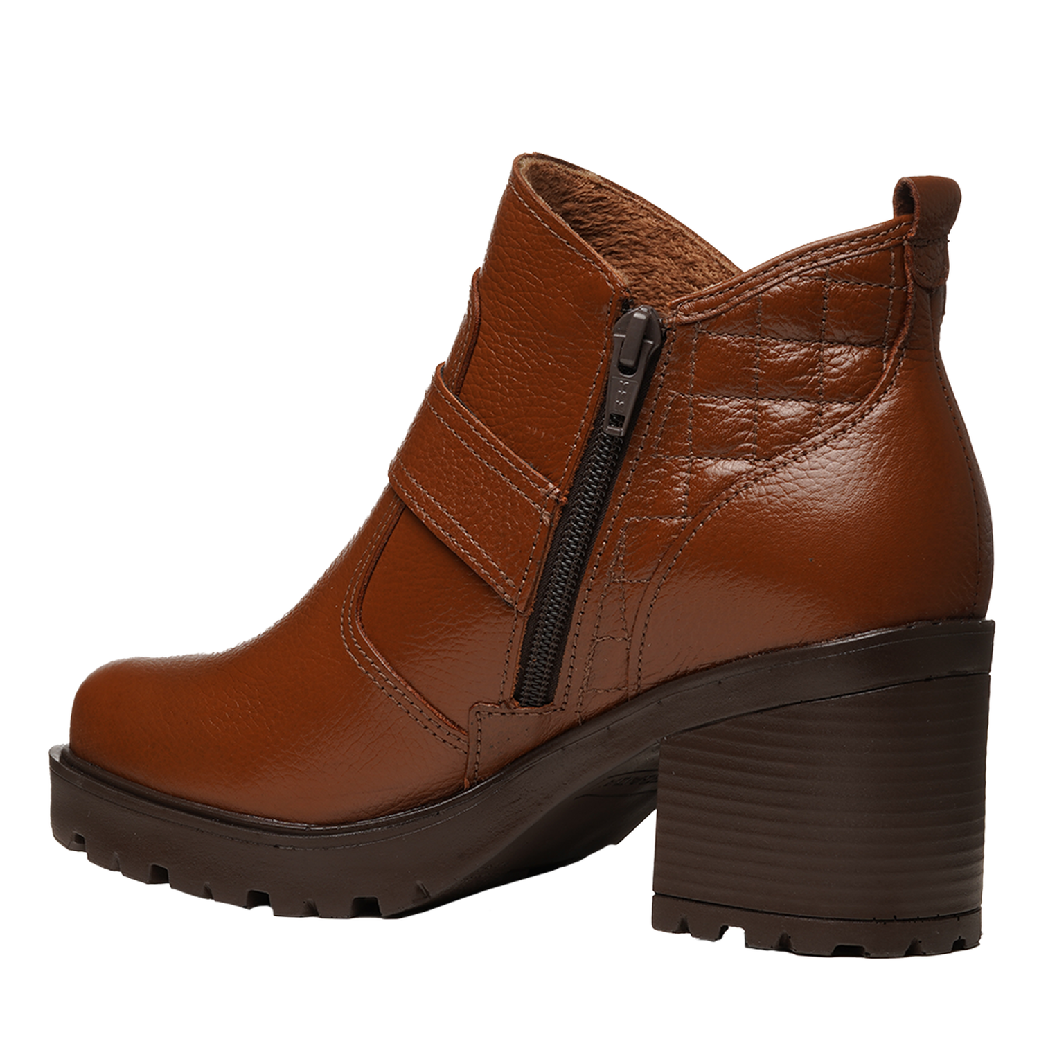 BOTIN MUJER PEGADA CUERO VESTIR TERRACOTA 282604-03 COLOR 1150922 - 2
