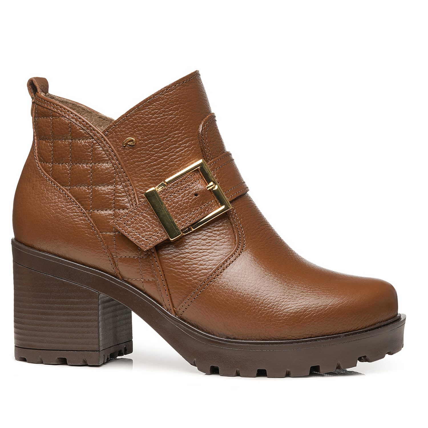 BOTIN MUJER PEGADA CUERO VESTIR TERRACOTA 282604-03 COLOR 1150922 - 4