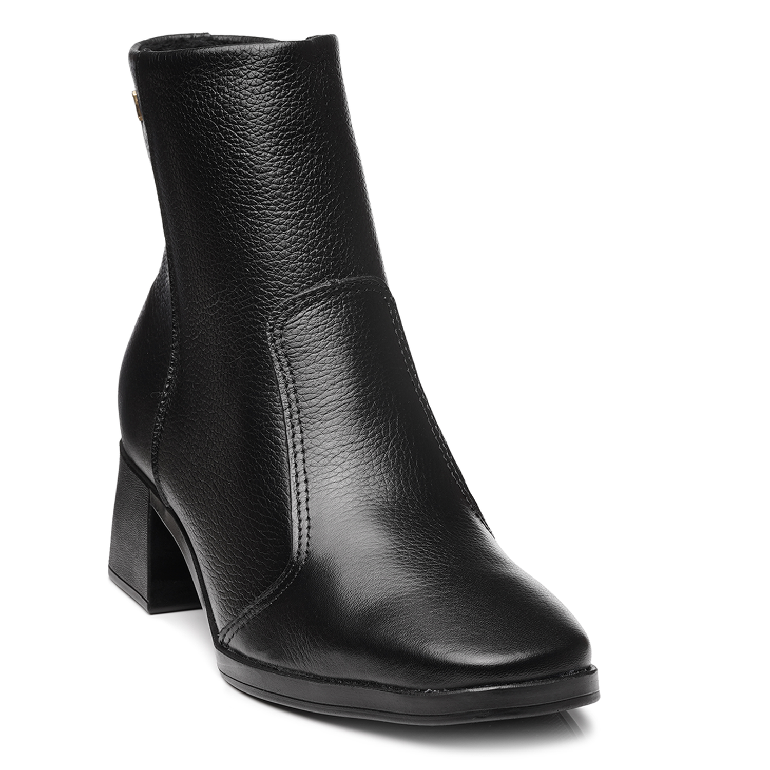 BOTIN MUJER PEGADA CUERO VESTIR PRETO 282301-05 - 1