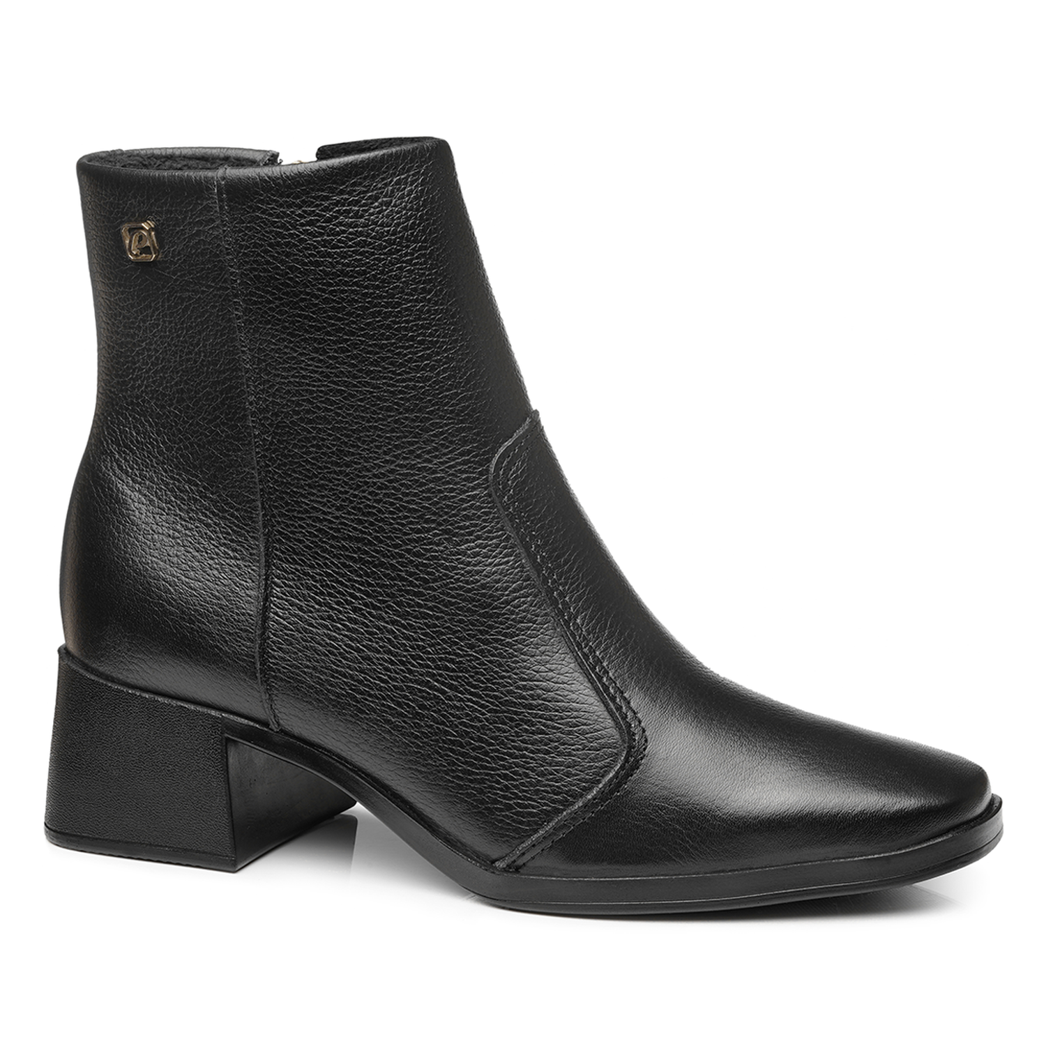 BOTIN MUJER PEGADA CUERO VESTIR PRETO 282301-05 COLOR 1121894 - 2