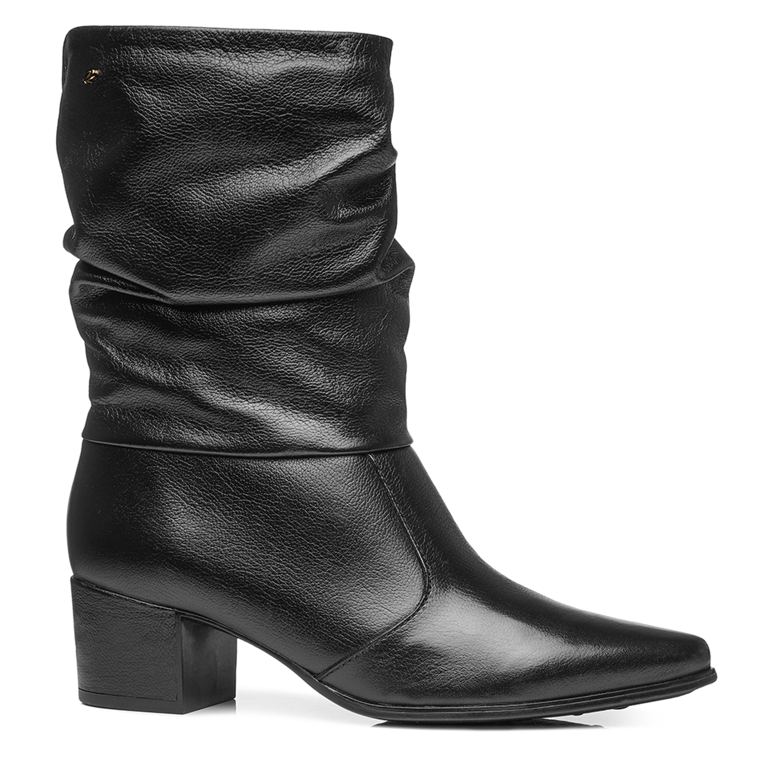 BOTIN MUJER PEGADA CUERO VESTIR PRETO 280901-02 COLOR 1150790 - 2