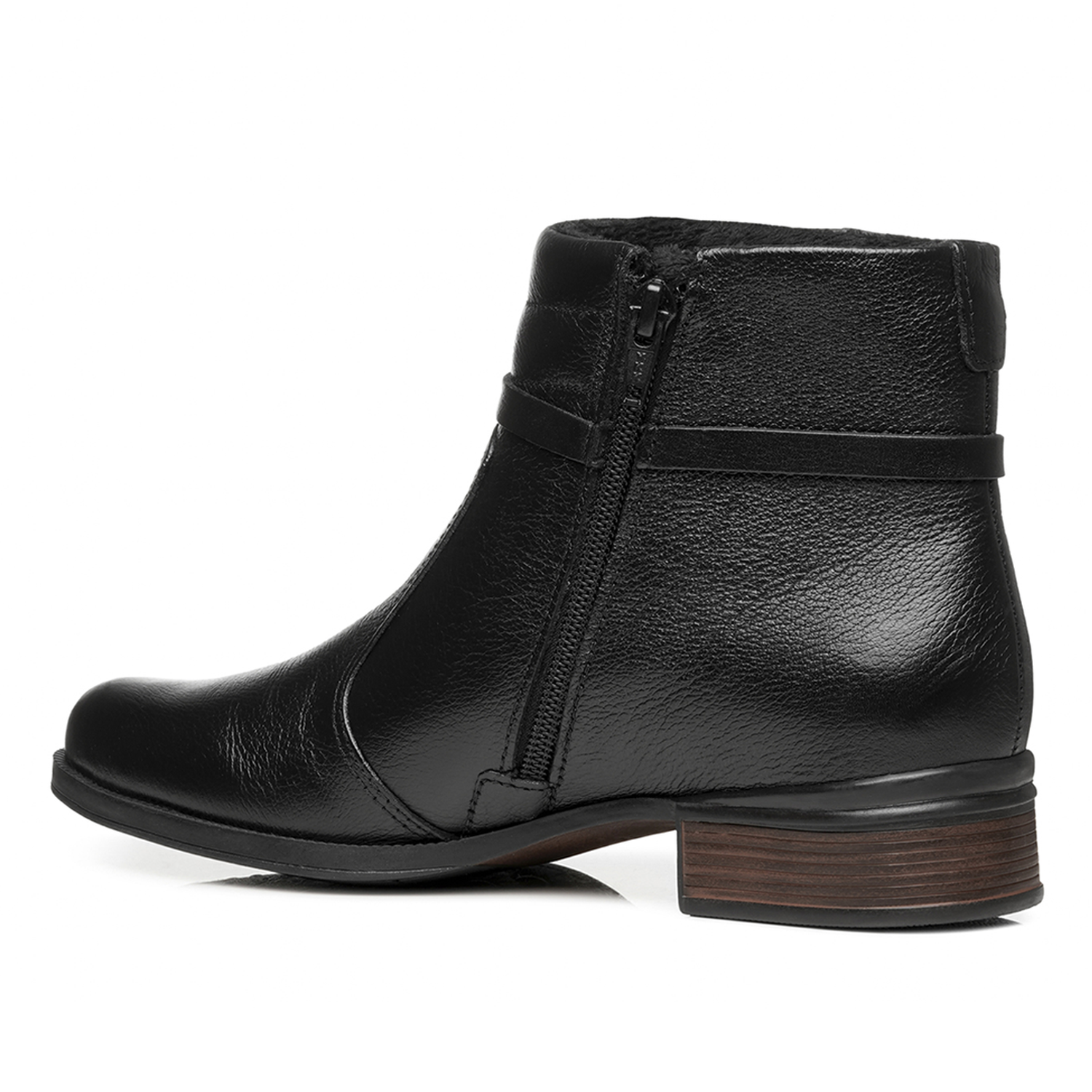BOTIN MUJER PEGADA CUERO VESTIR PRETO 282014-02 COLOR 1150880 - 2