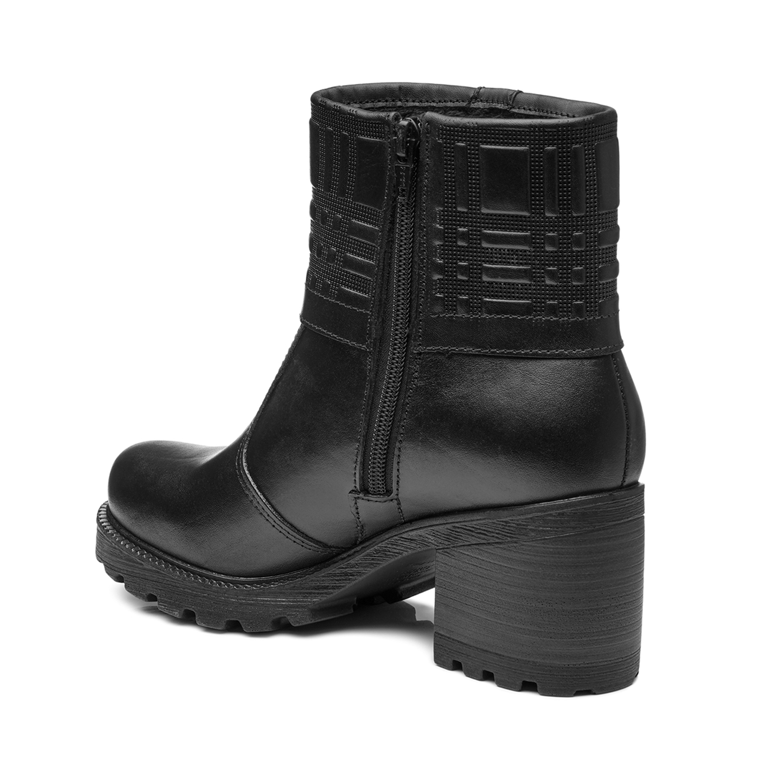 BOTIN MUJER PEGADA CUERO CASUAL PRETO 281311-05 COLOR 1135299 - 3