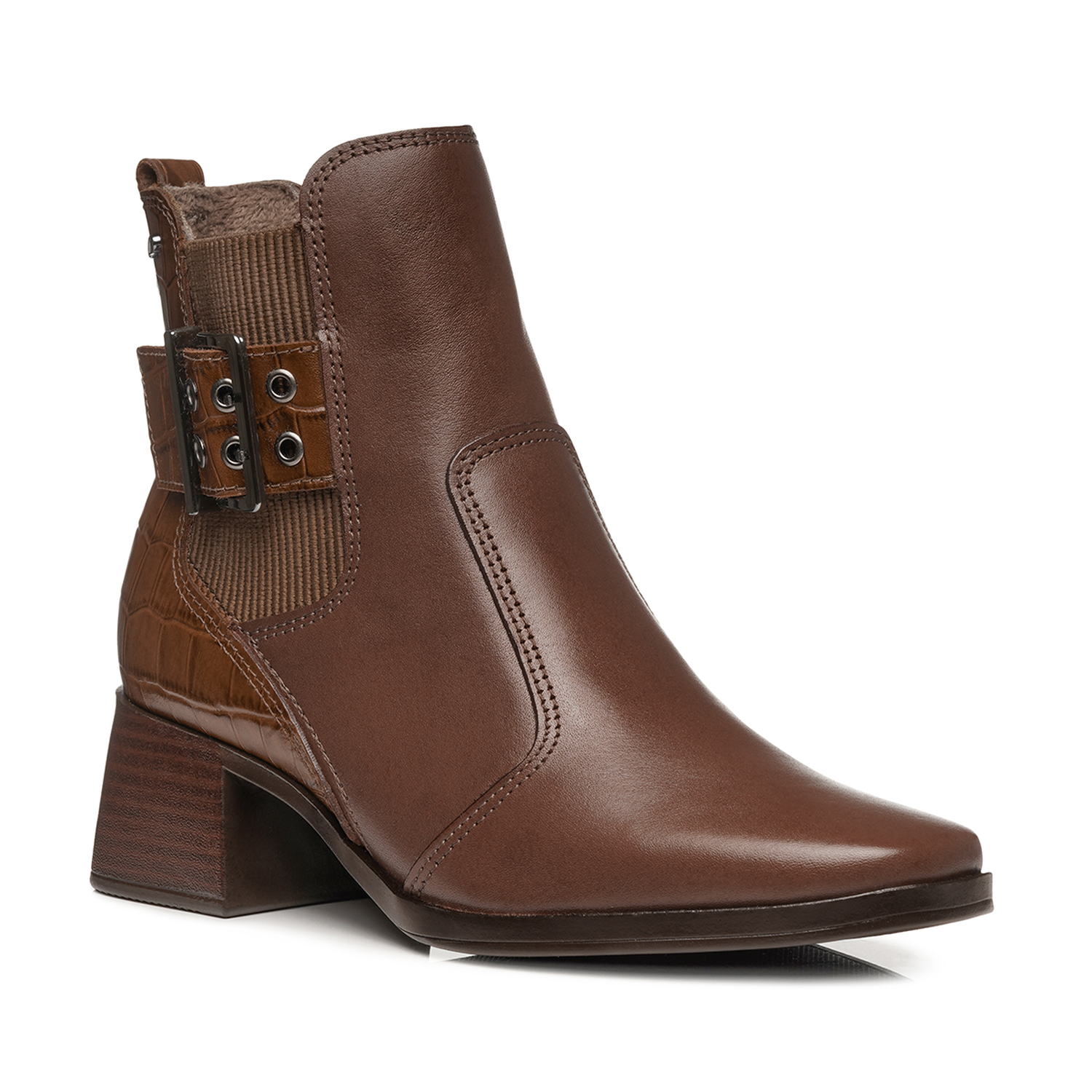 BOTIN MUJER PEGADA CUERO VESTIR PINHAO 282351-04 - 1
