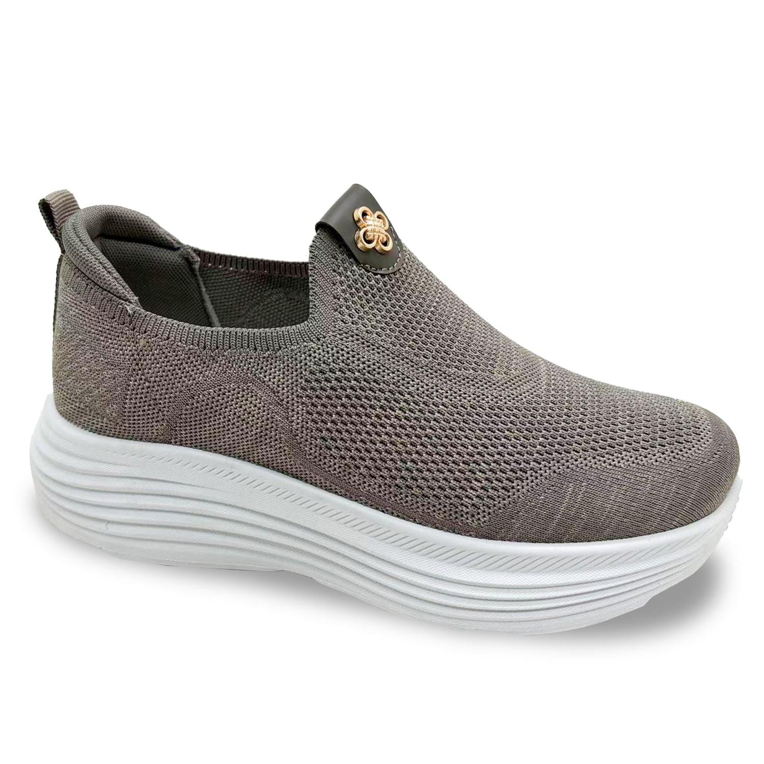ZAPATILLA MUJER STHEF CASUAL KHAKI 8282 - 1