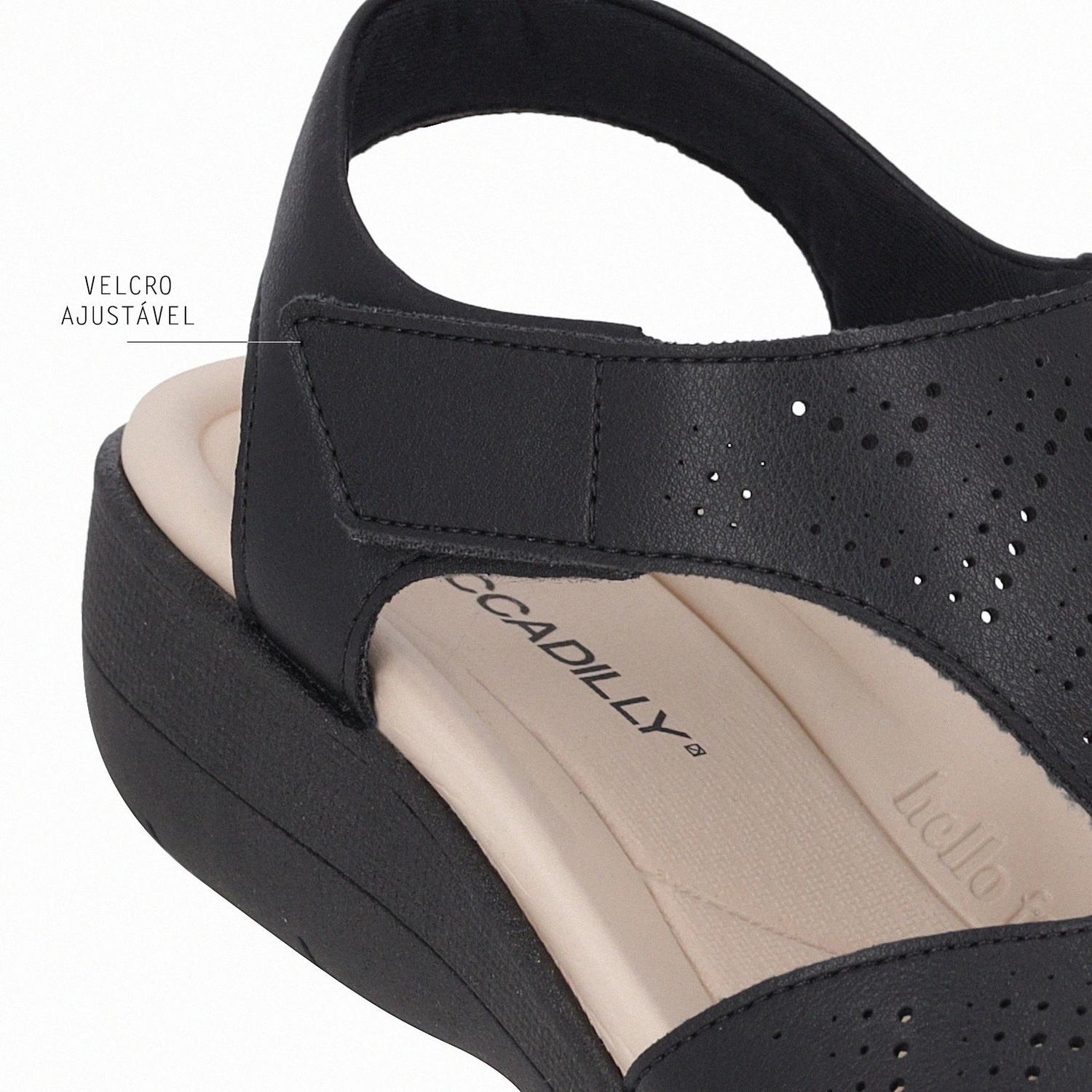SANDALIA FASCITE MUJER PICCADILLY CASUAL PRETO 23903000000008 NEGRO 1140433 - 4